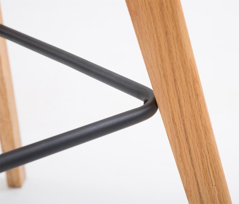 2er Set Barhocker Metz Kunststoff natura, weiß