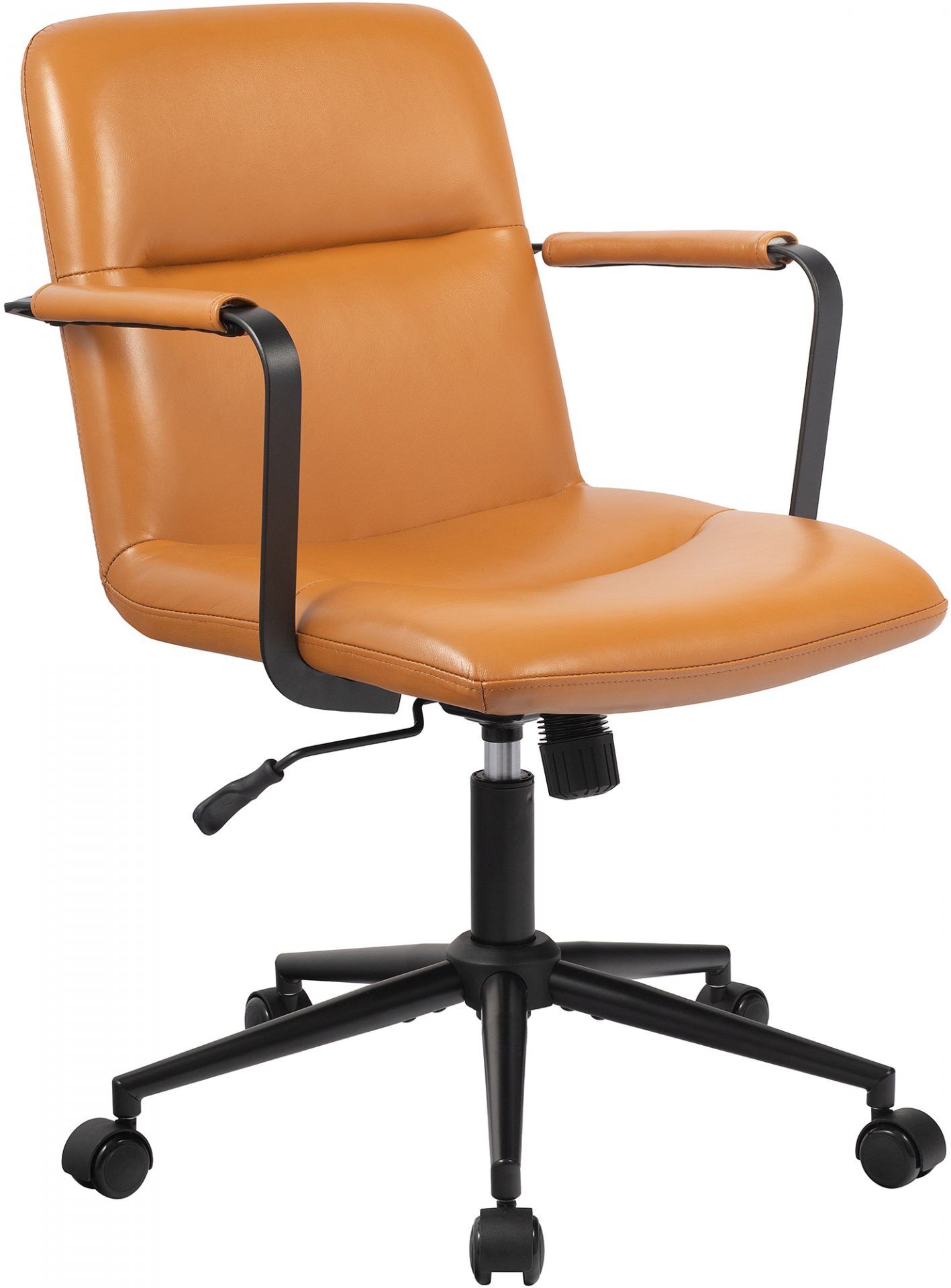 Bürostuhl Hilda Echtleder, braun