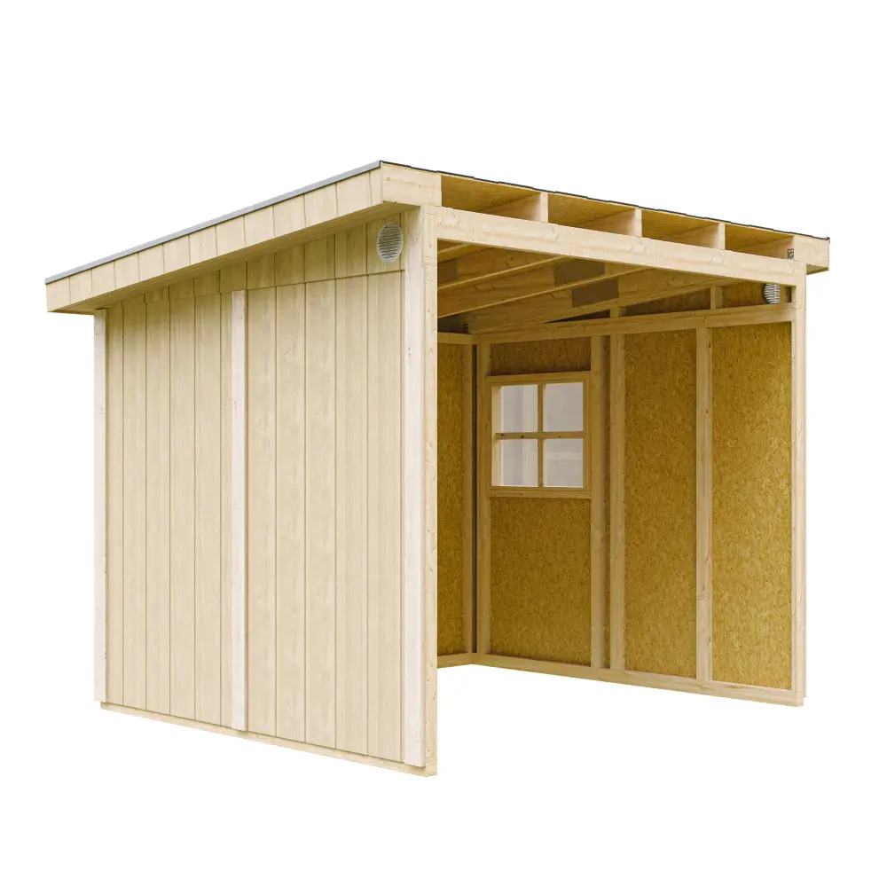 Pultdach Gartenhaus Norge 9 mit LP® SmartSide® M938B – 236 x 250 cm – 6 m2
