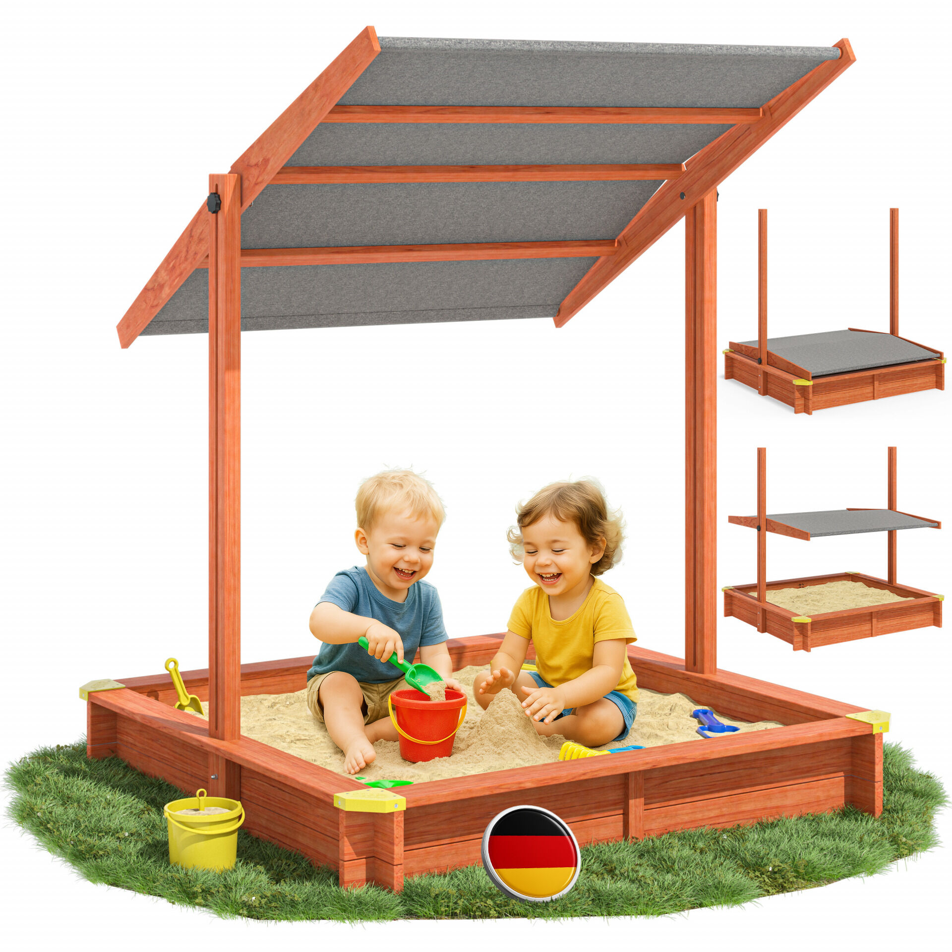 Sandkasten Sami 120x120cm UV-Schutz 50+