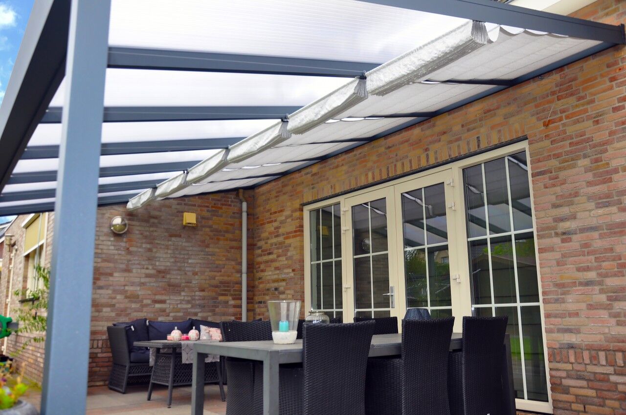 Lamellentuch für Polycarbonat Dacheindeckung 3 x 2,5 m gelb