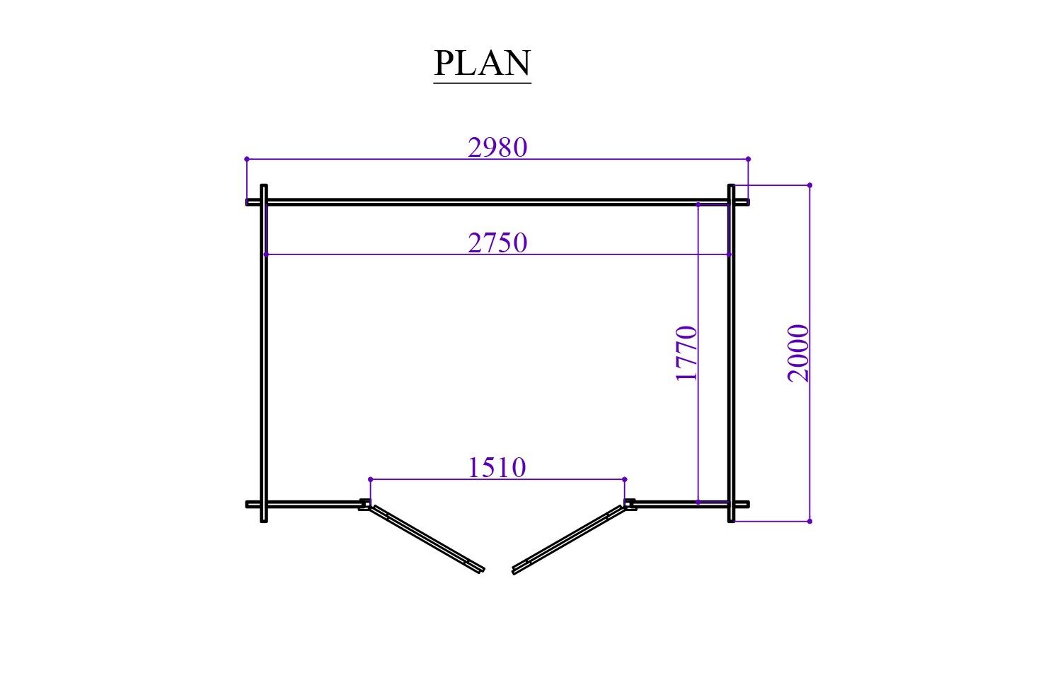Gartenhaus 3×2 Funny 10 Holz Gartenhaus mit Doppeltür und Satteldach