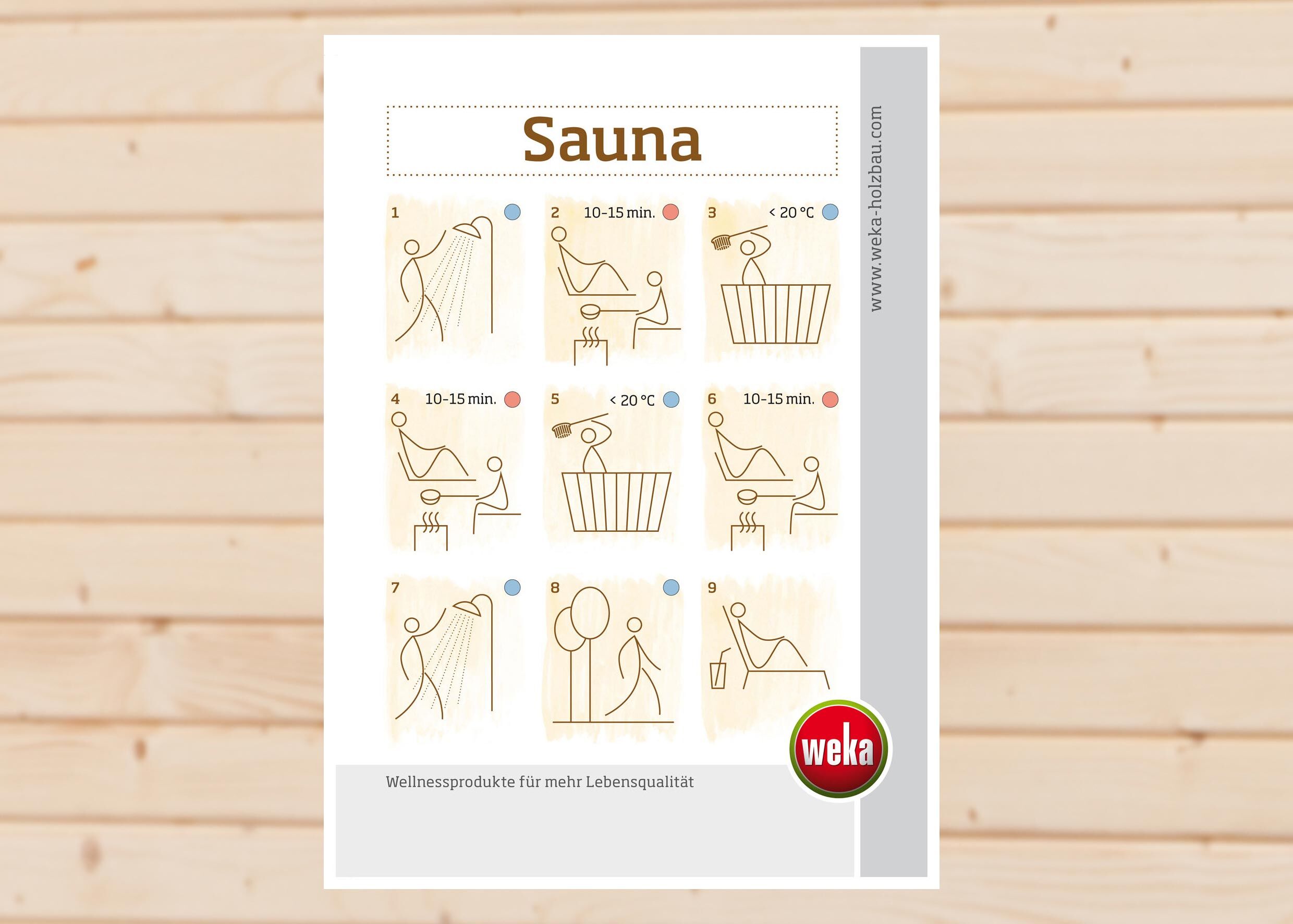 weka Sauna-Baderegeln