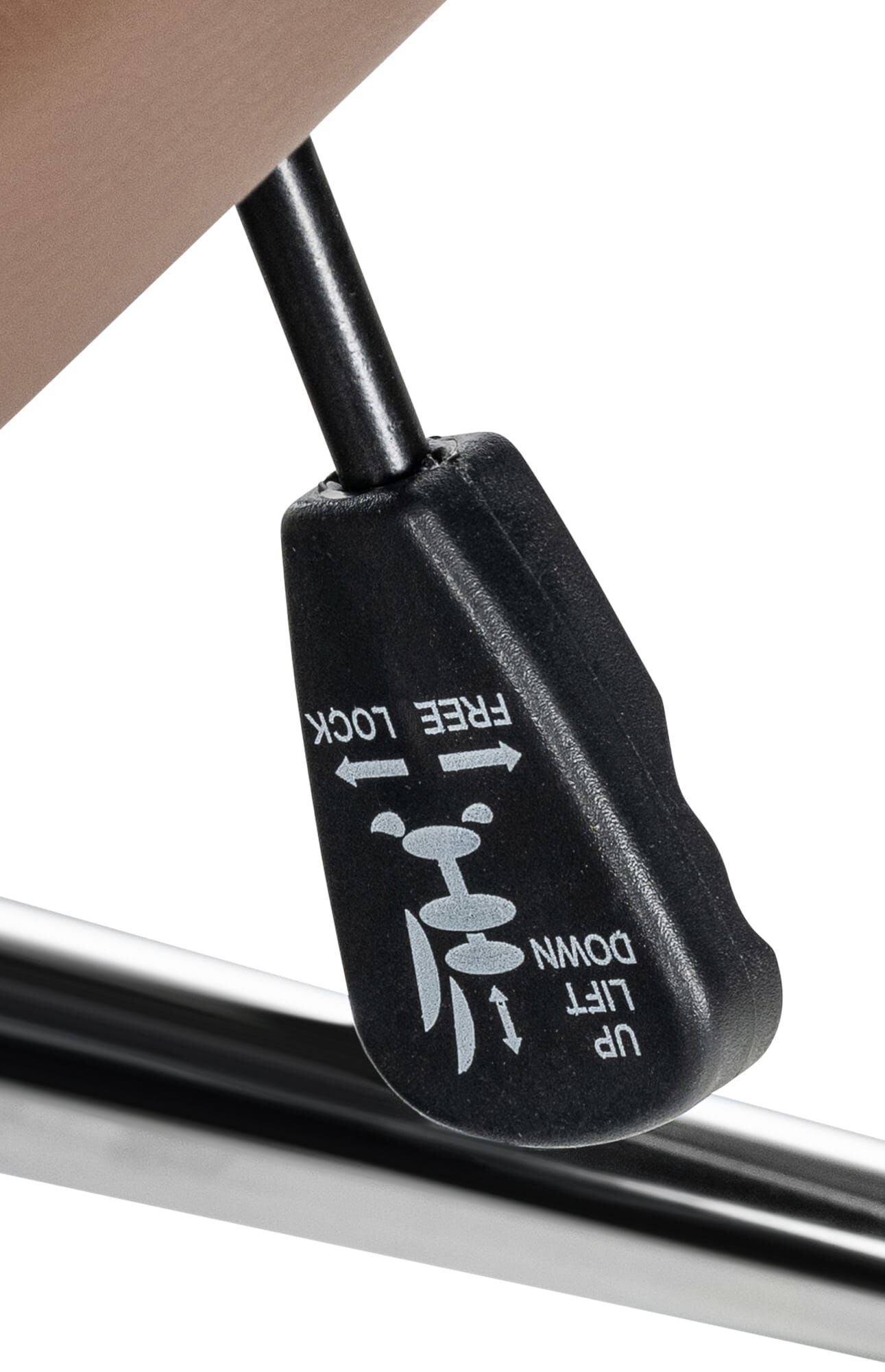 Bürostuhl Mollis Echtleder, hellbraun