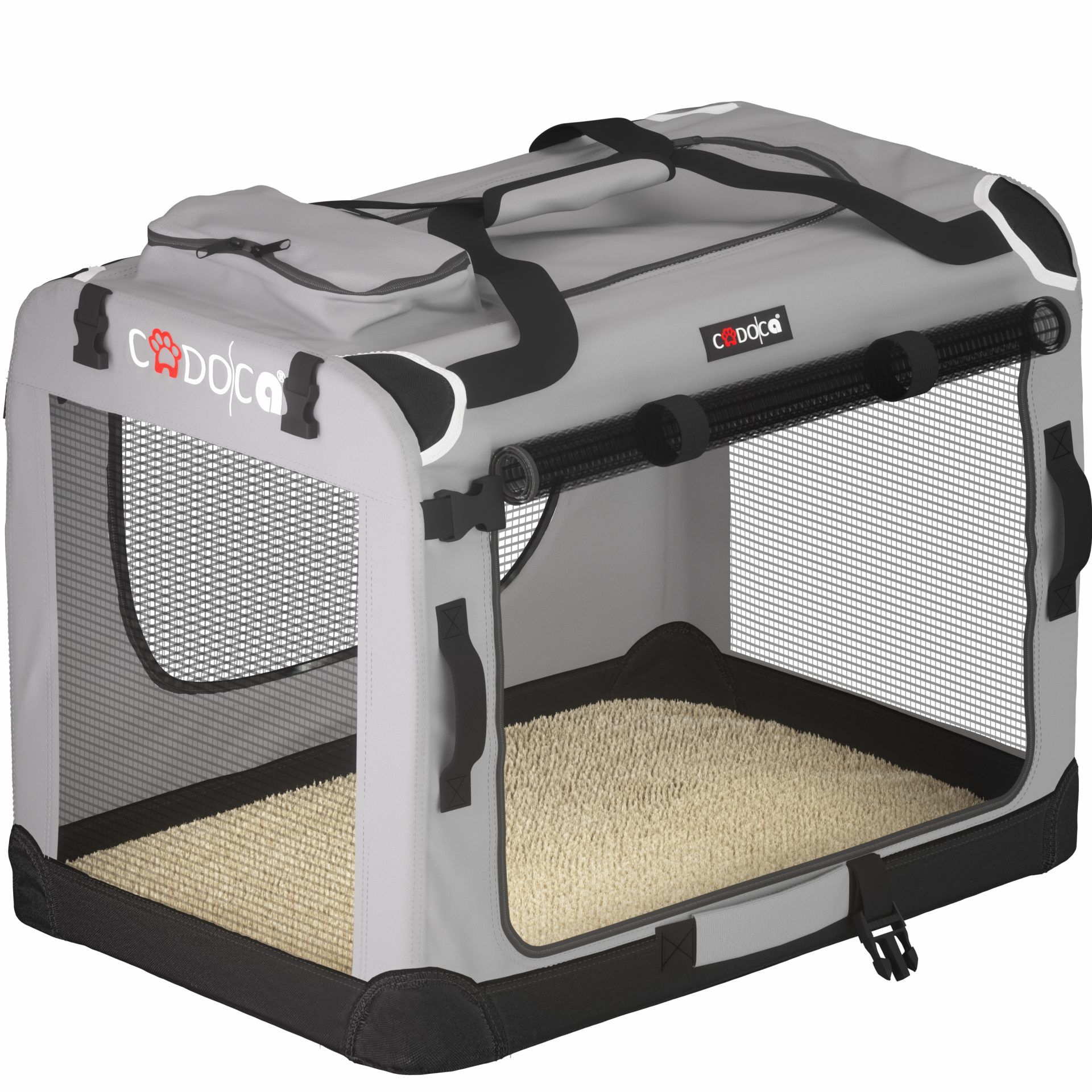 Hundebox faltbar M 60x42x44cm Grau