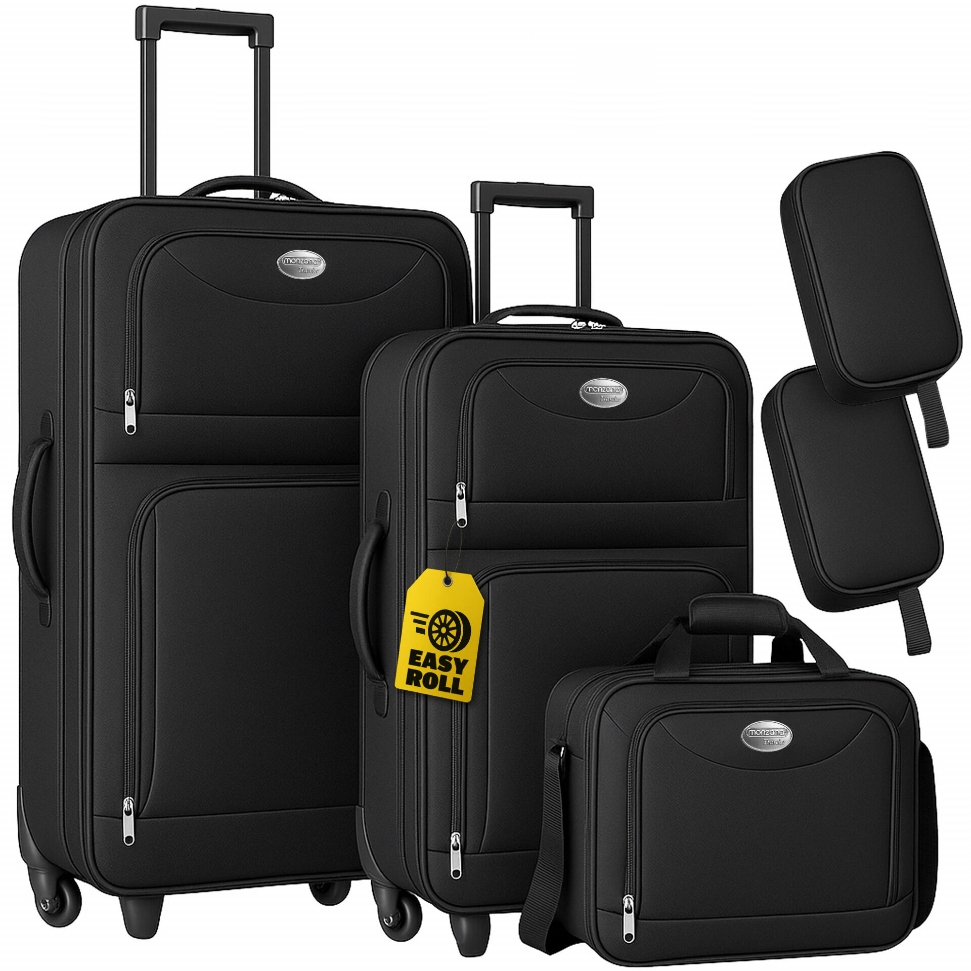 664263 Koffer Set 5-tlg Schwarz