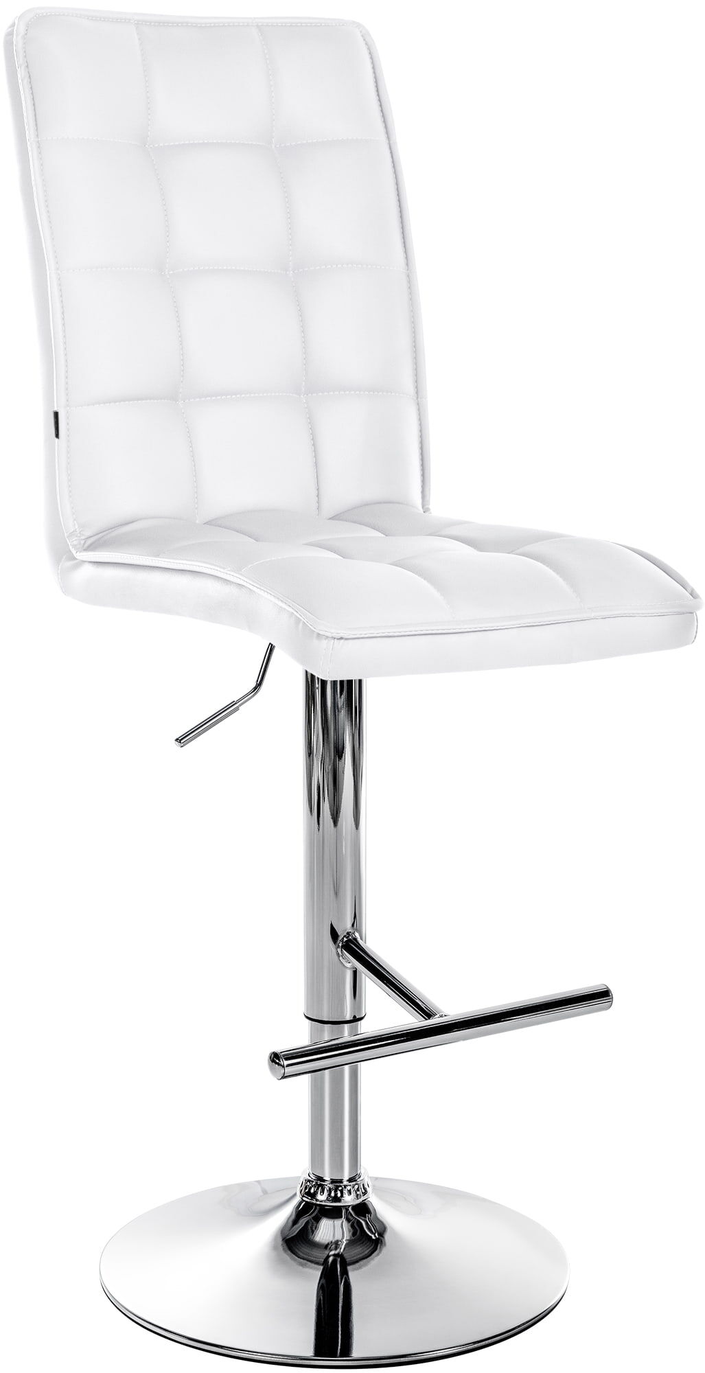 Barhocker Peking V2 Kunstleder chrom, weiß