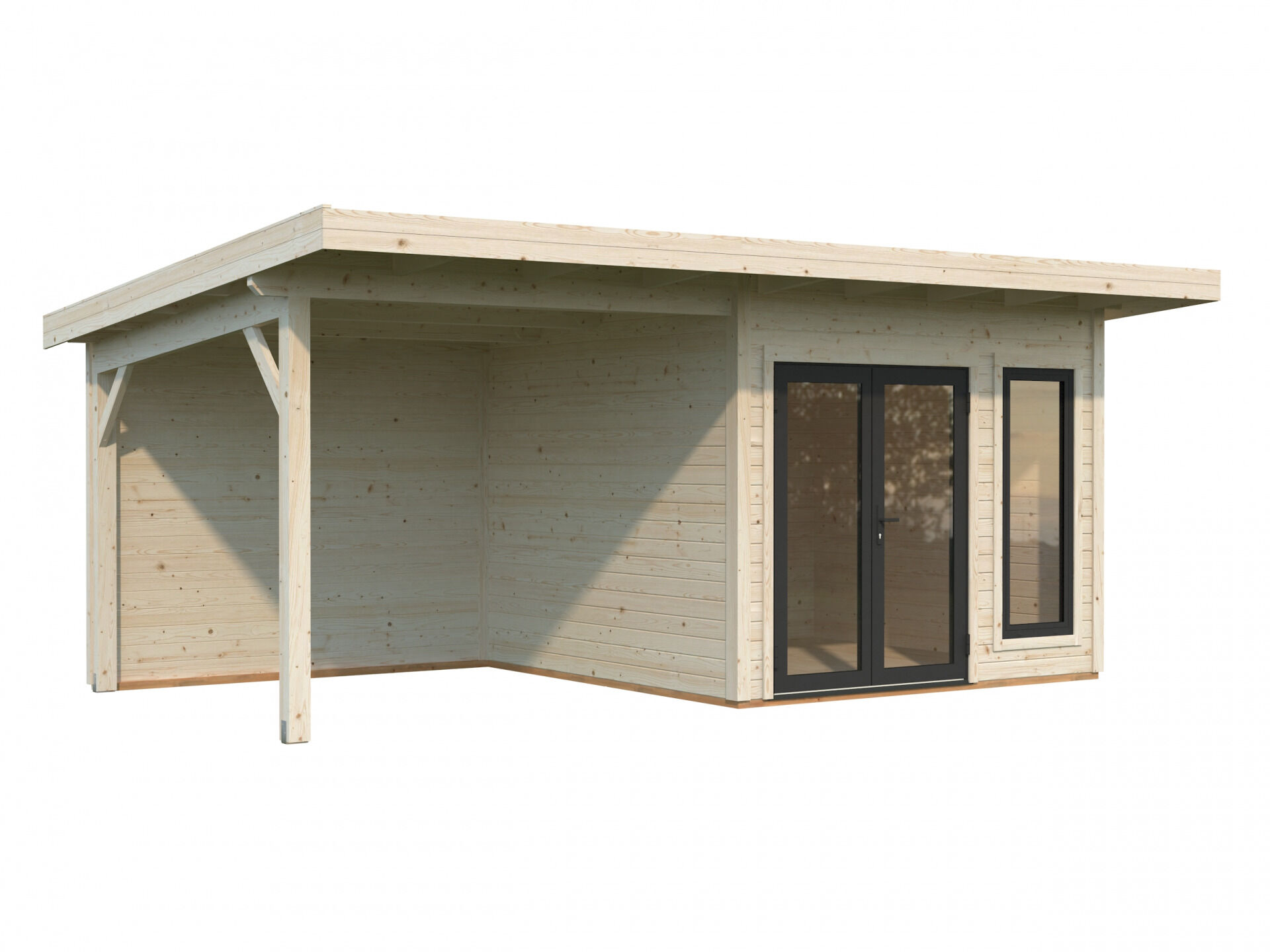 Palmako Pultdach Gartenhaus Aurelia 8,4+7,9 m²