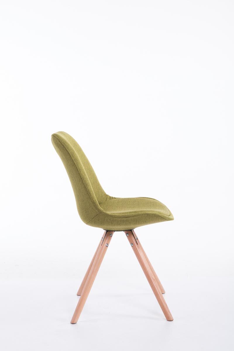 Besucherstuhl Toulouse Stoff Natura Rund, grün