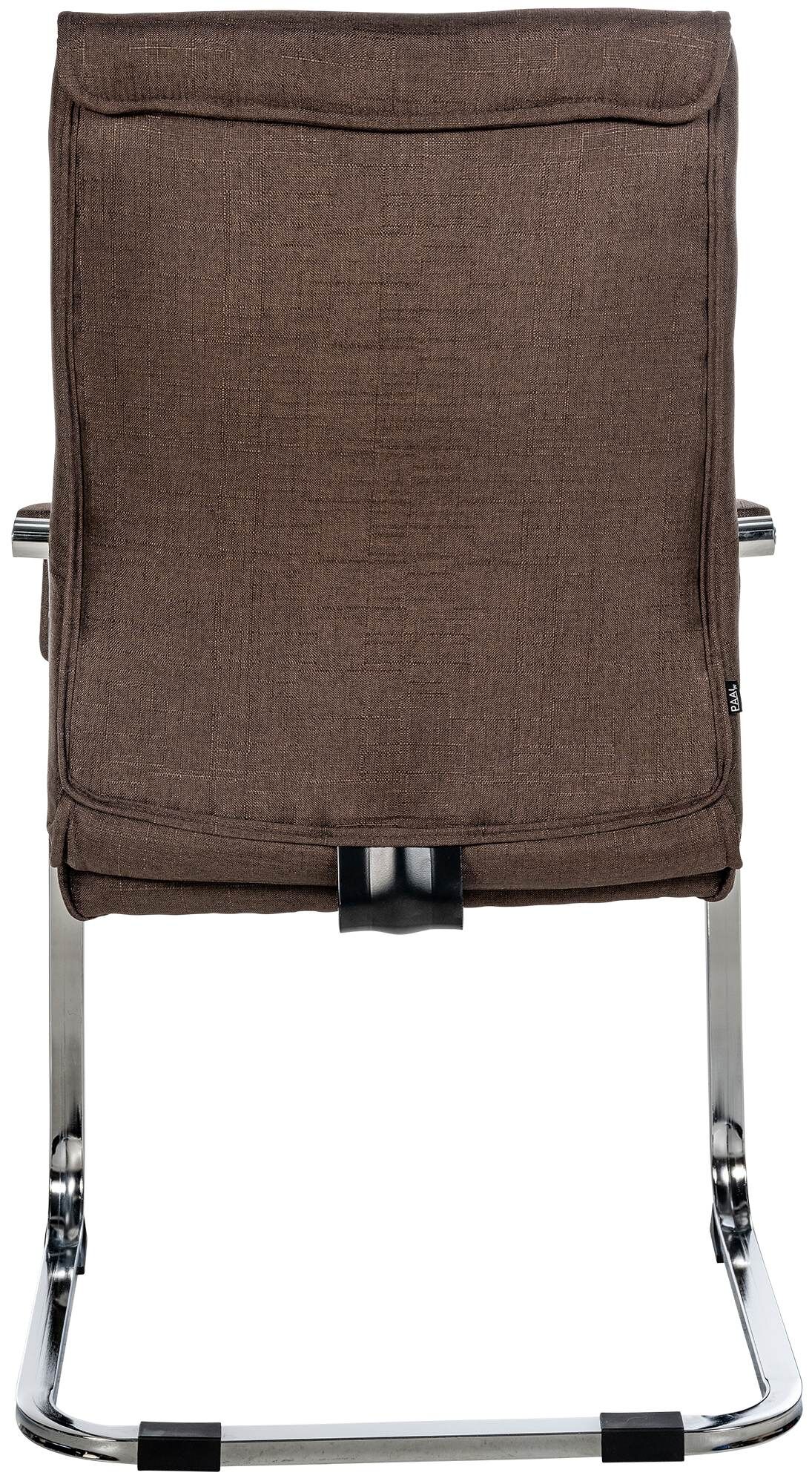 Besucherstuhl Hobart Stoff, braun