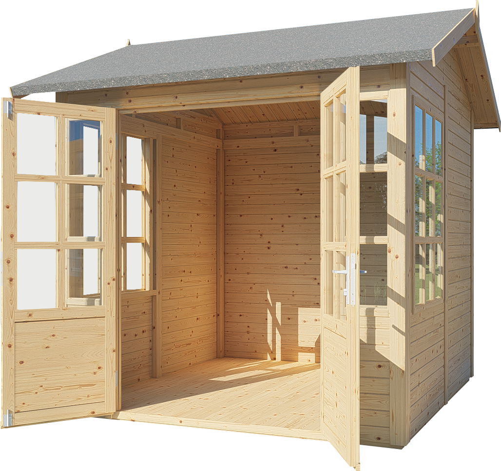 Gartenhaus TEAHOUSE naturbelassen 234 x 226 cm