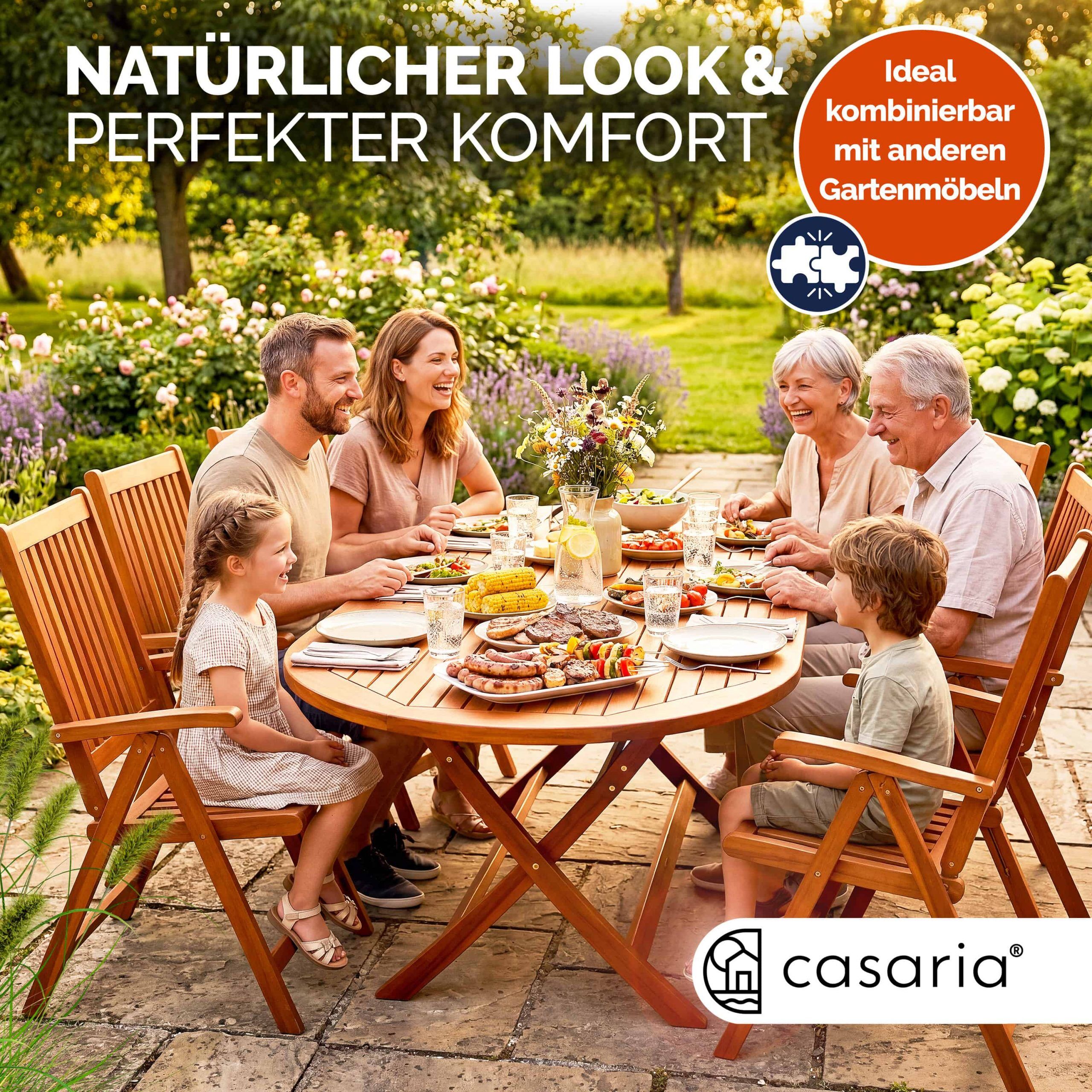 Gartentisch Alabama Akazienholz FSC®-zertifiziert 160x85x75cm