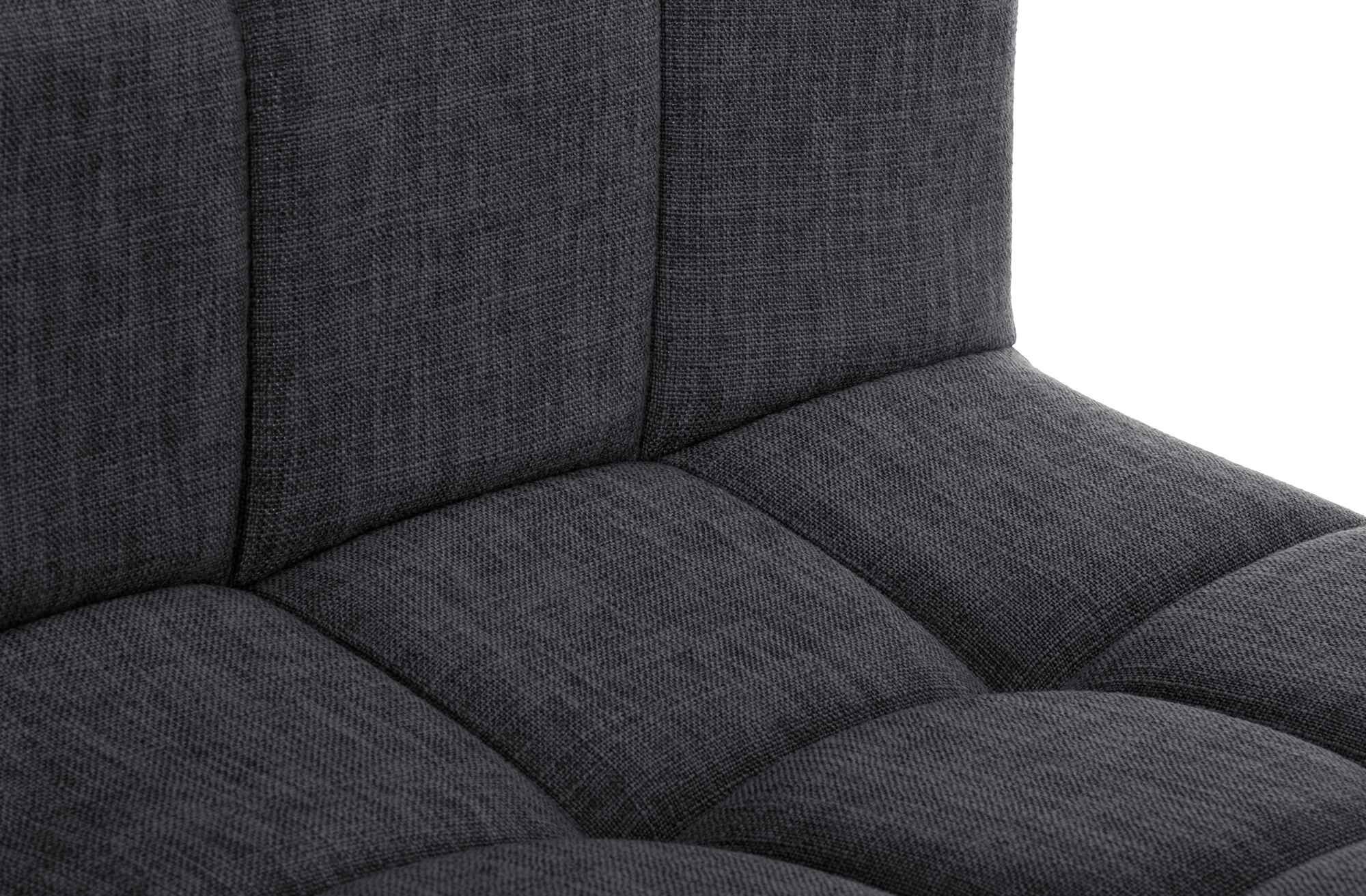 2er Set Barhocker Calma Stoff schwarz, dunkelgrau