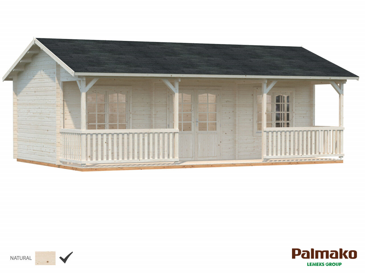 Palmako Ferienhaus Sandra 25,6+11,1 m²