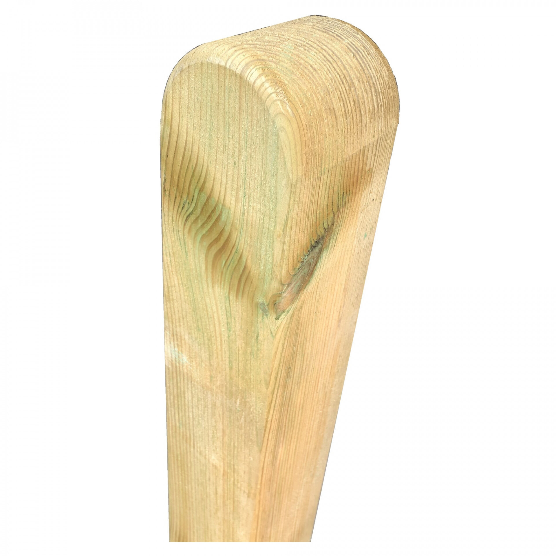 Pfosten Kopf gerundet, 9 x 9 x 190 cm, kdi-grün, allseitig glatt