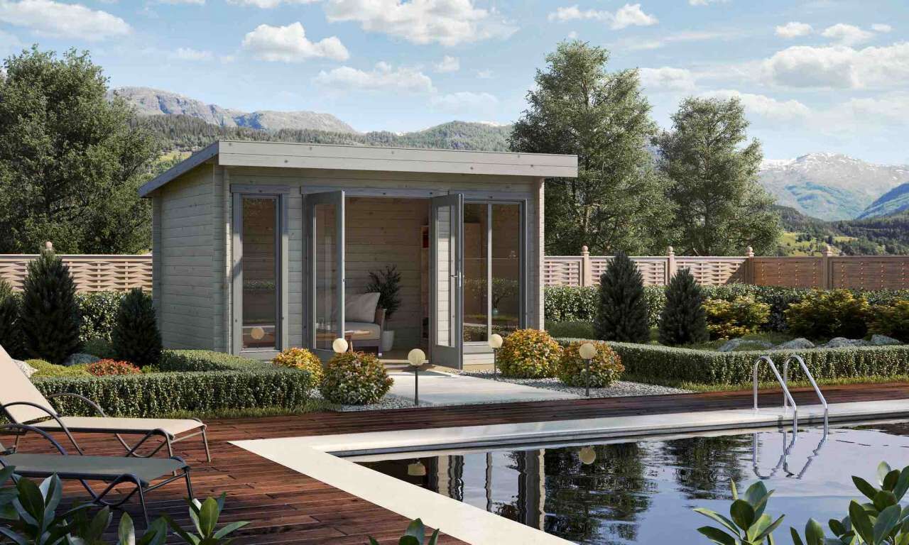 Pultdach Gartenhaus Lasita Maja Dorset