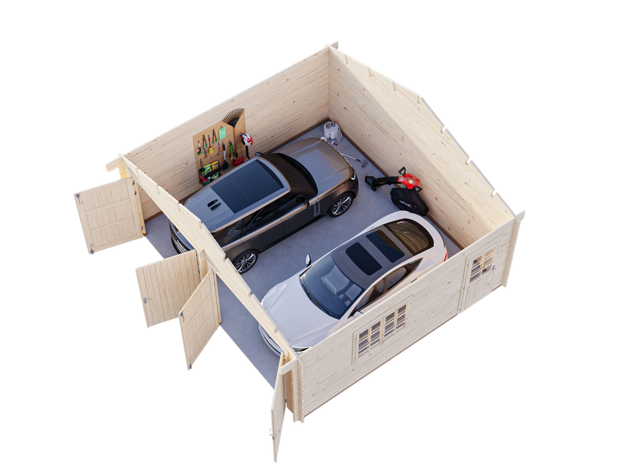 Palmako Holzgarage Roger 28,4 m² mit Holztor