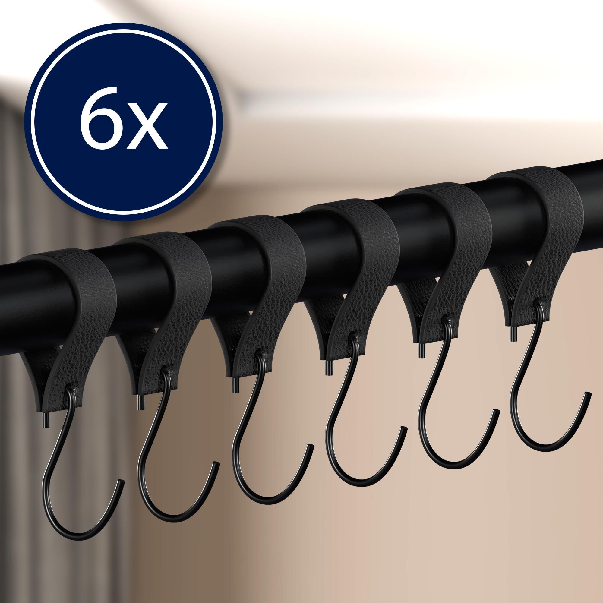 Kleiderstange Fenton 120x60 cm 6er, schwarz