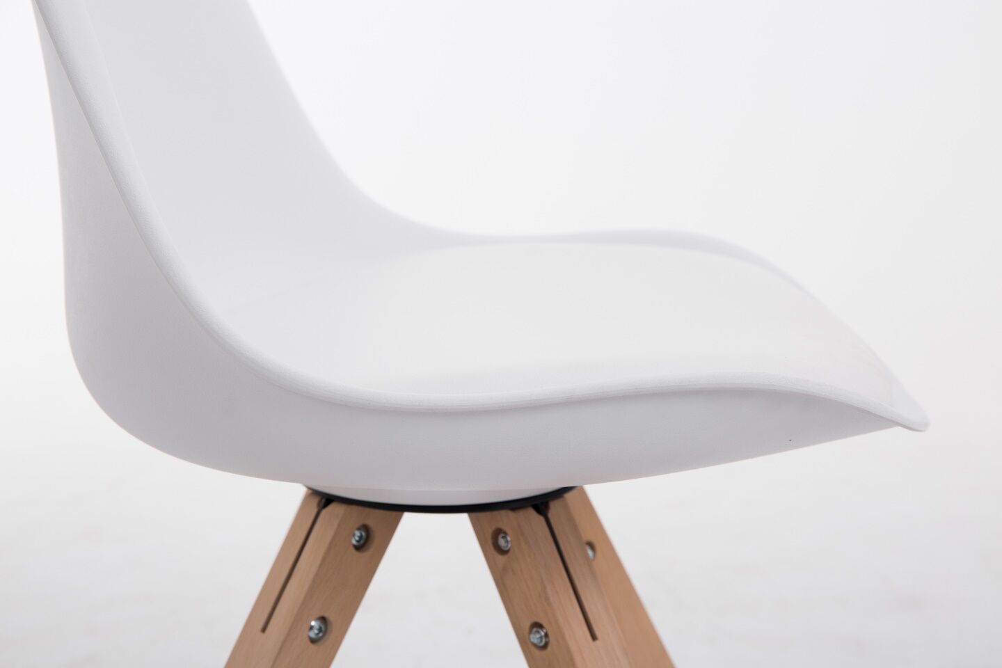 Besucherstuhl Toulouse Natura Square, weiß