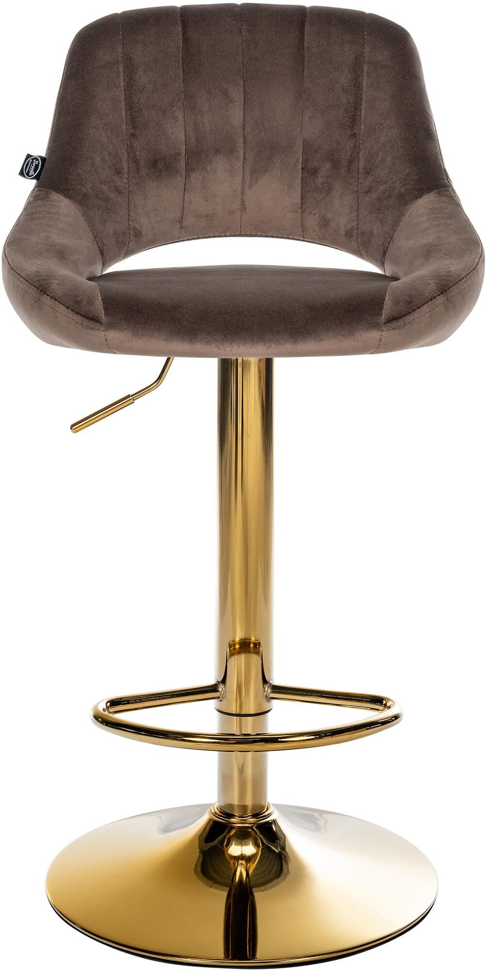 Barhocker Milet Samt gold, braun