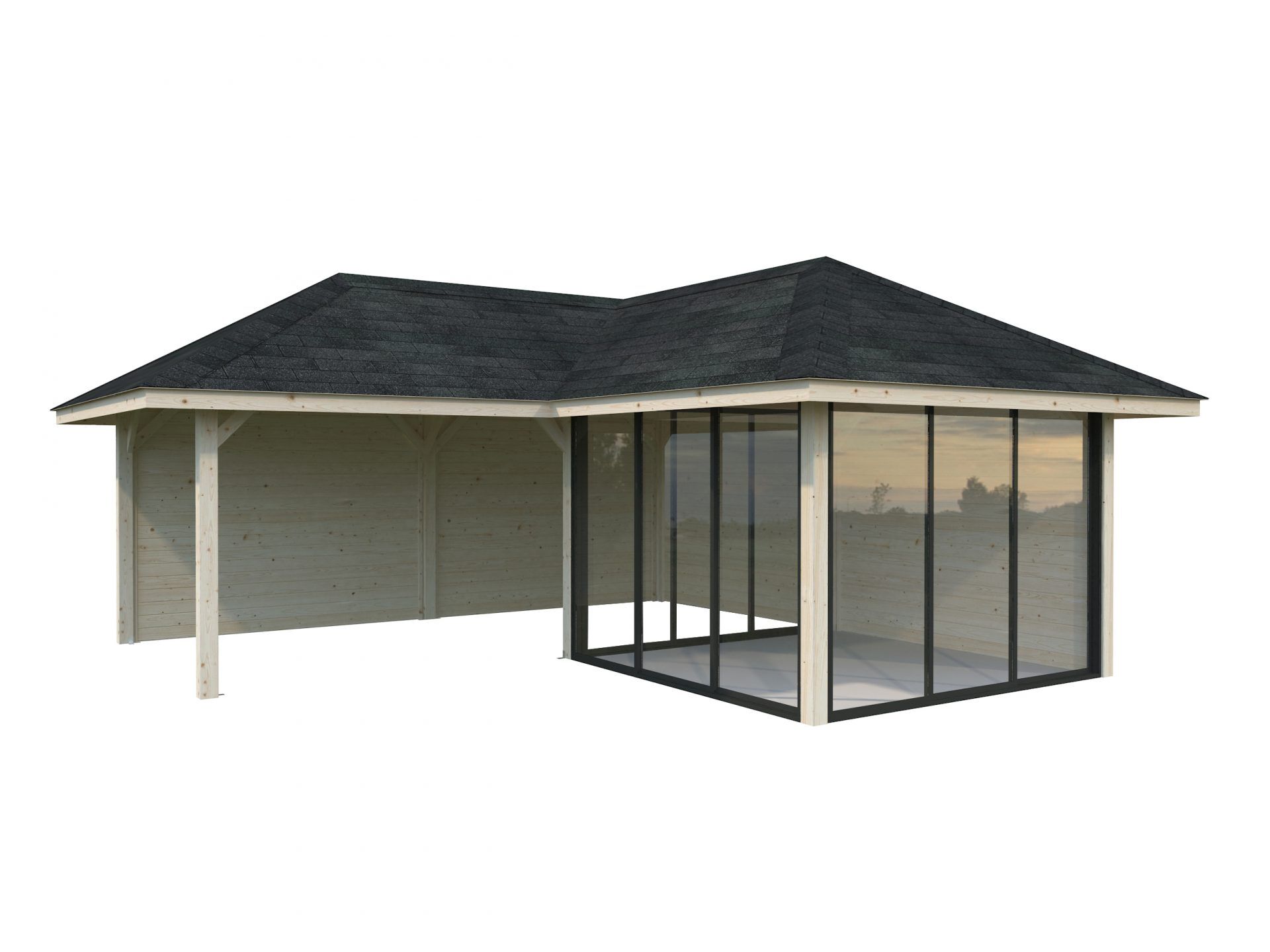 Palmako Pavillon Bianca 24,9 m2 Set 212 Slide