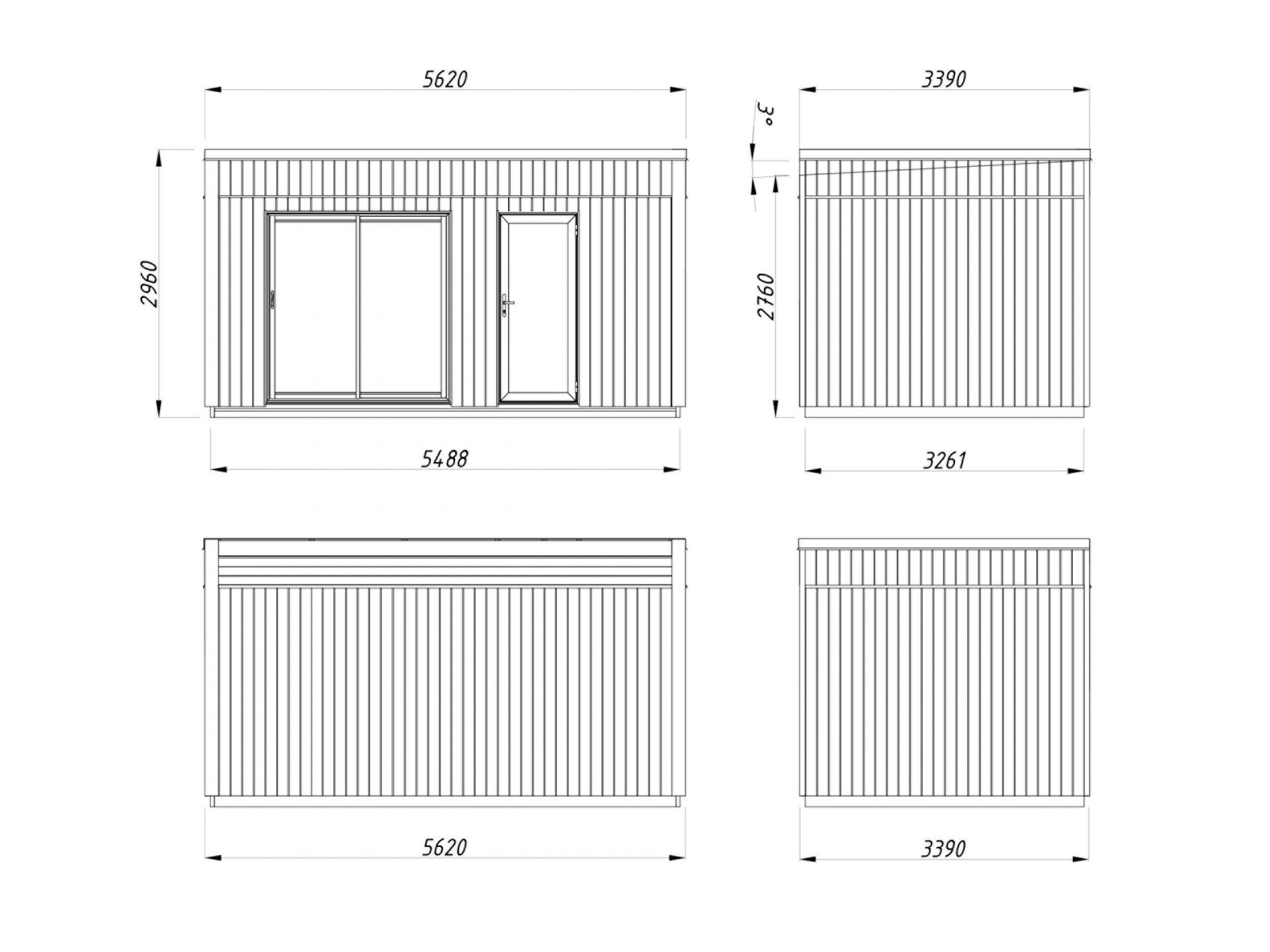 Palmako Tinyhaus Gartenhaus Johanna 13,6 m²