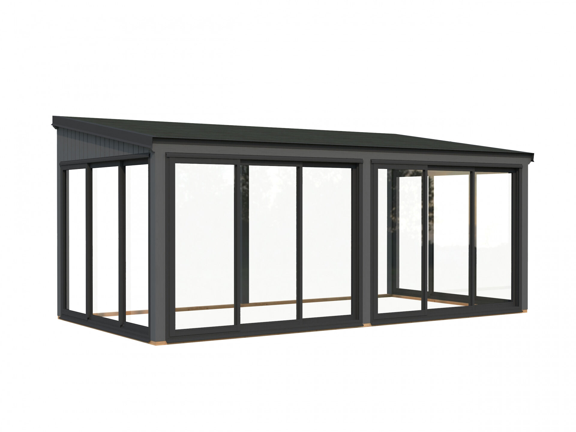 Palmako Gartenzimmer Glashaus Lumi 16,2 m² Slide