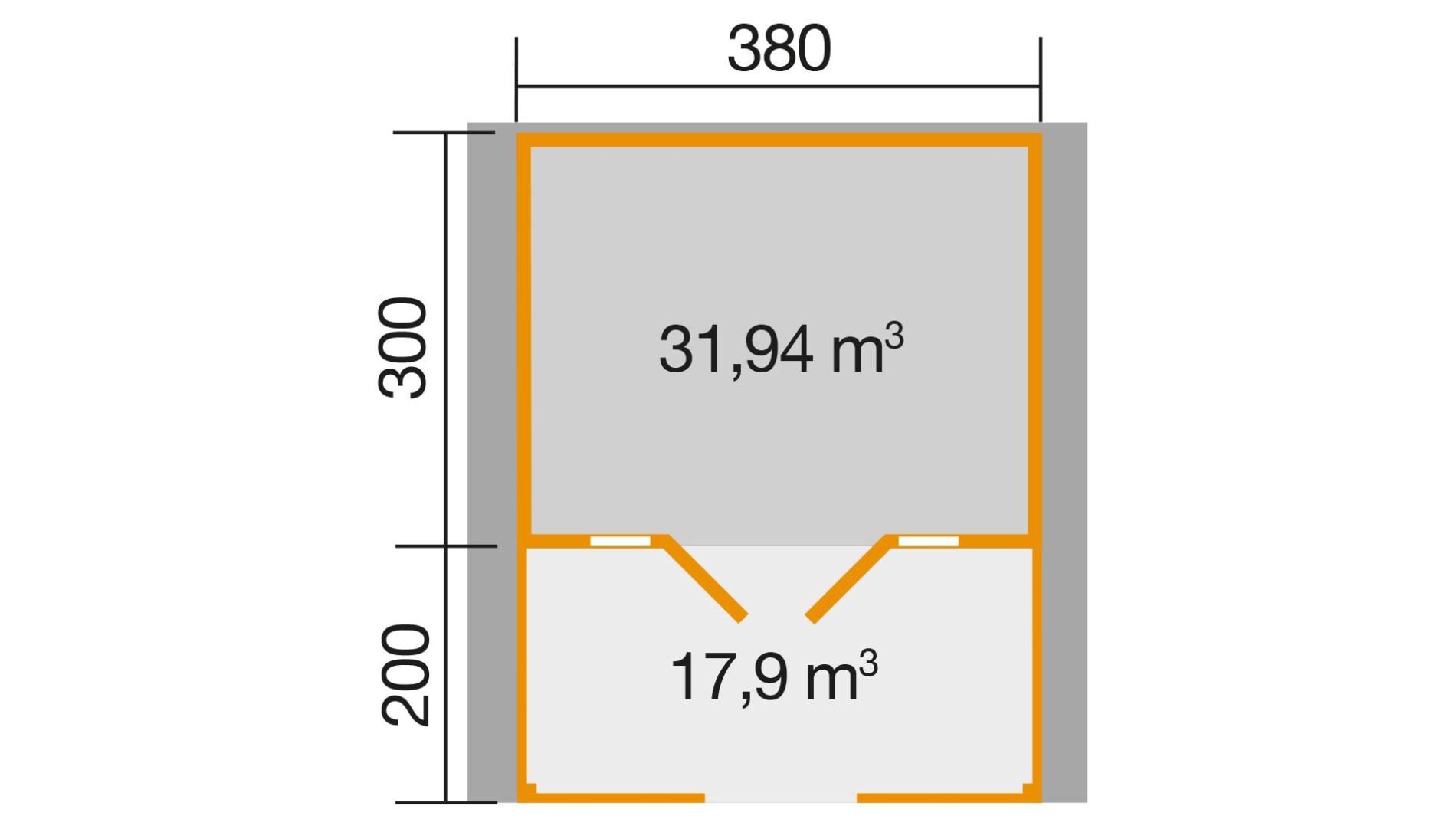 weka Weekendhaus 137 B Gartenhaus 4,6x5,1m