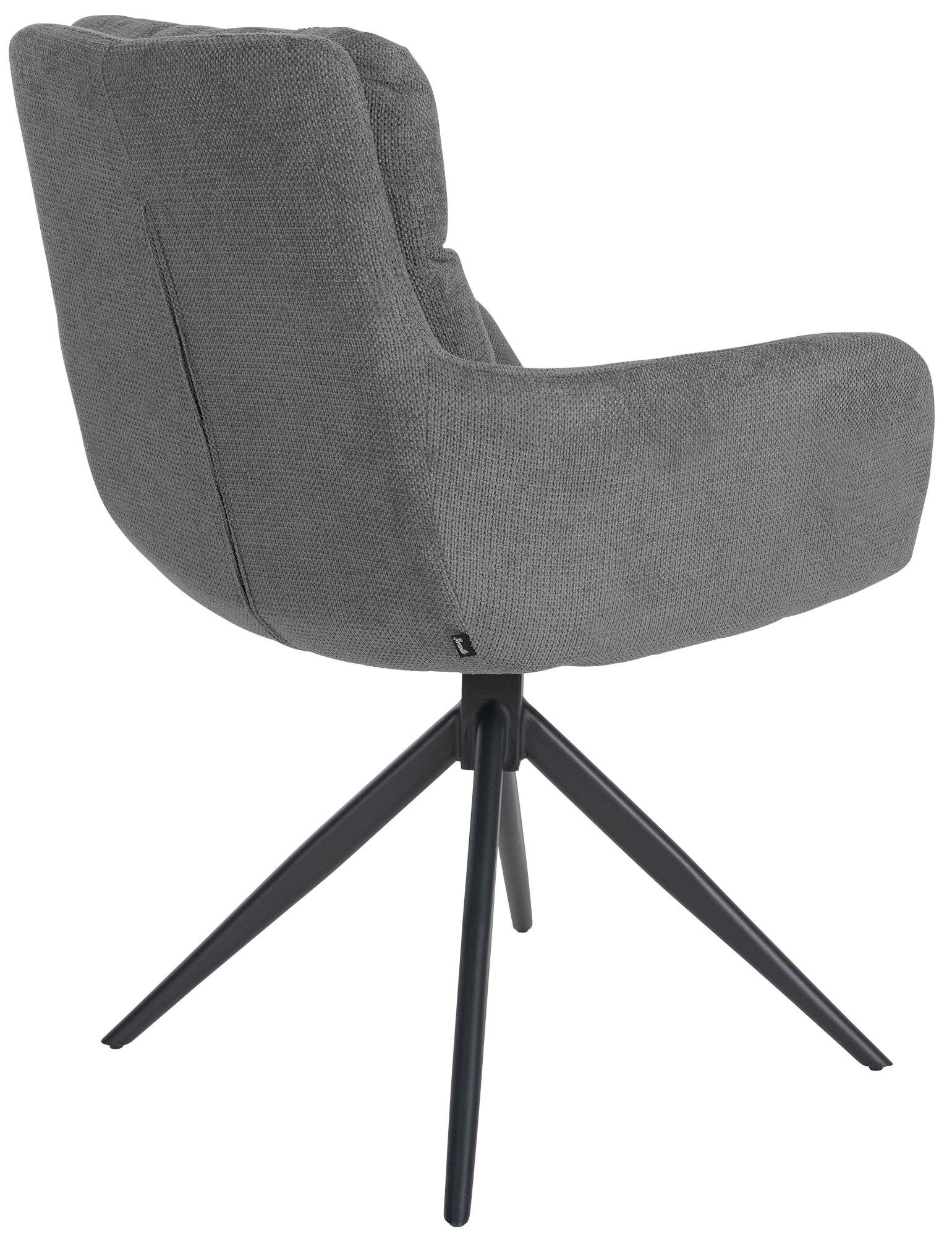 Esszimmerstuhl Vilas Stoff, grau