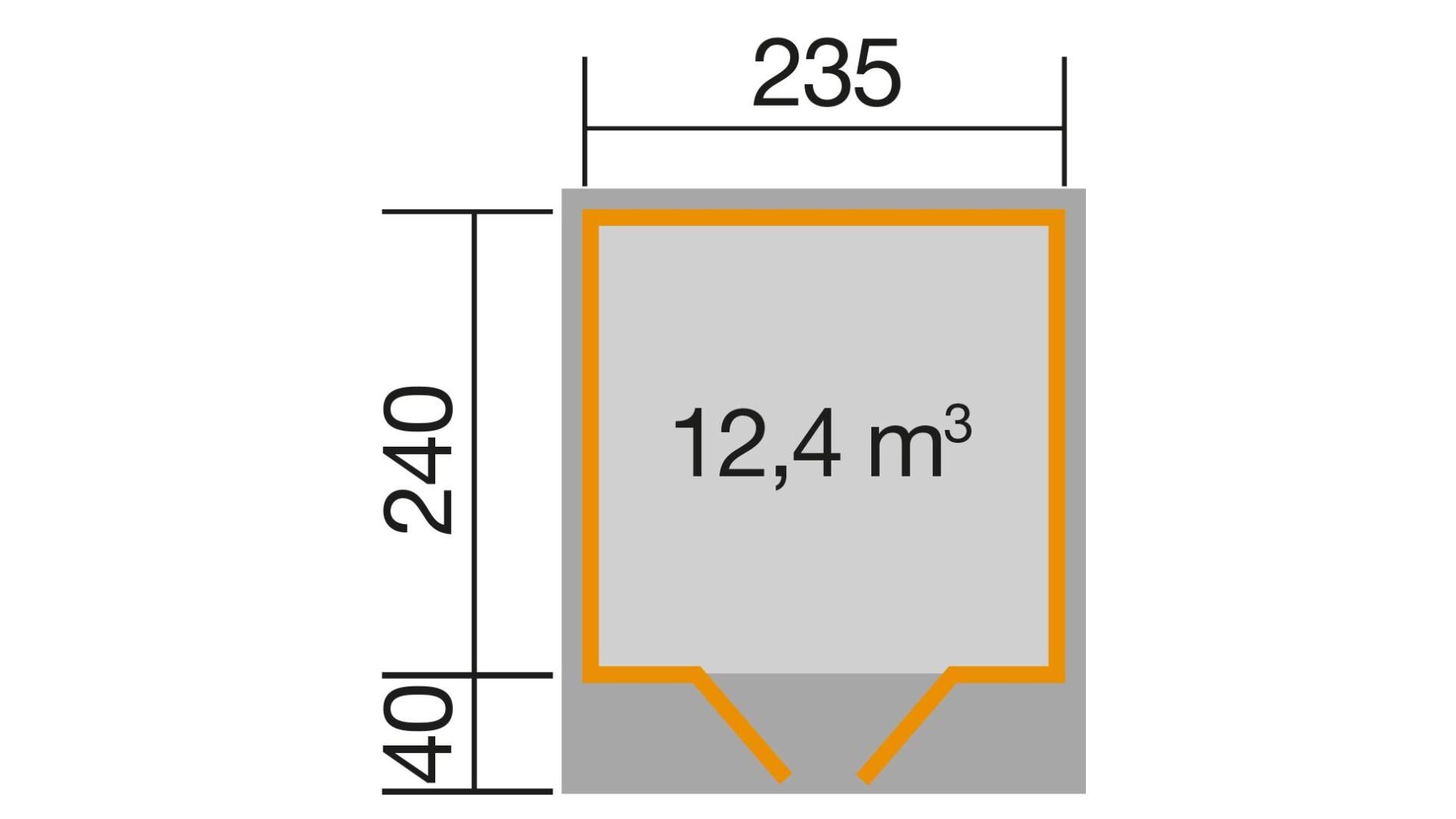 weka Gartenhaus 179 - 2,8x3,1m