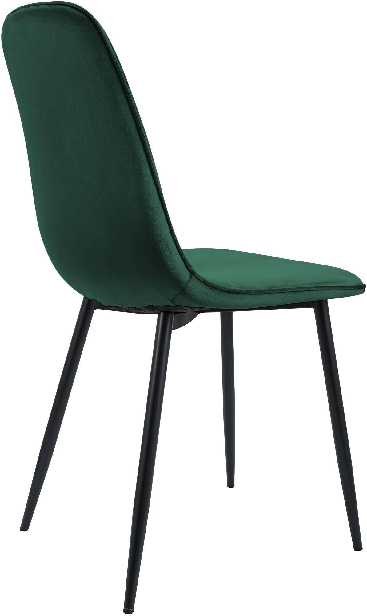 2er Set Esszimmerstuhl Maryam Samt, grün