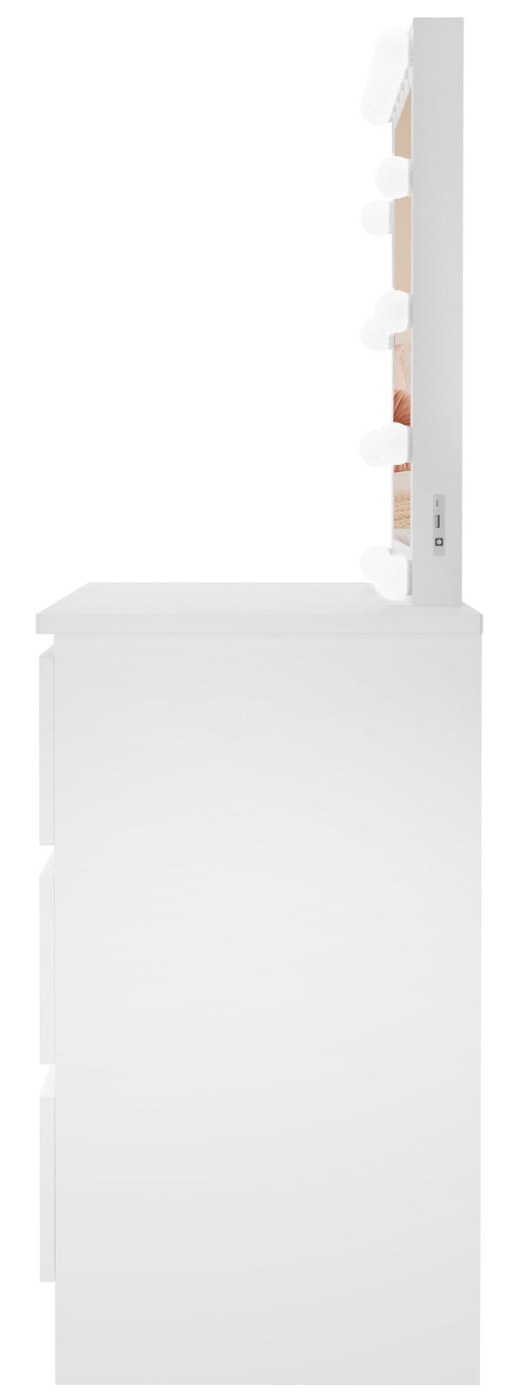 Schminktisch Duffy, weiß