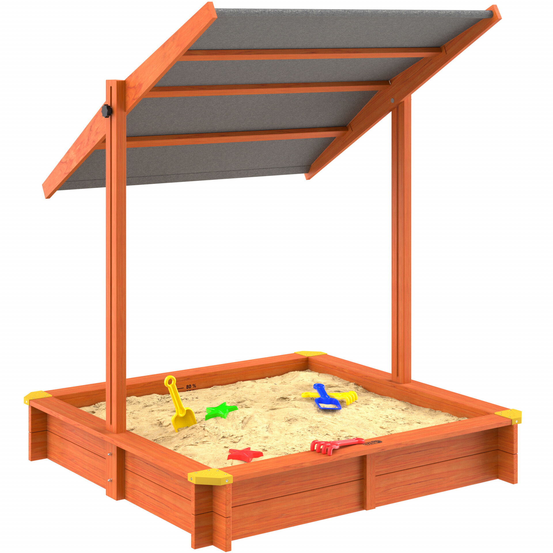 Sandkasten Sami 120x120cm UV-Schutz 50+