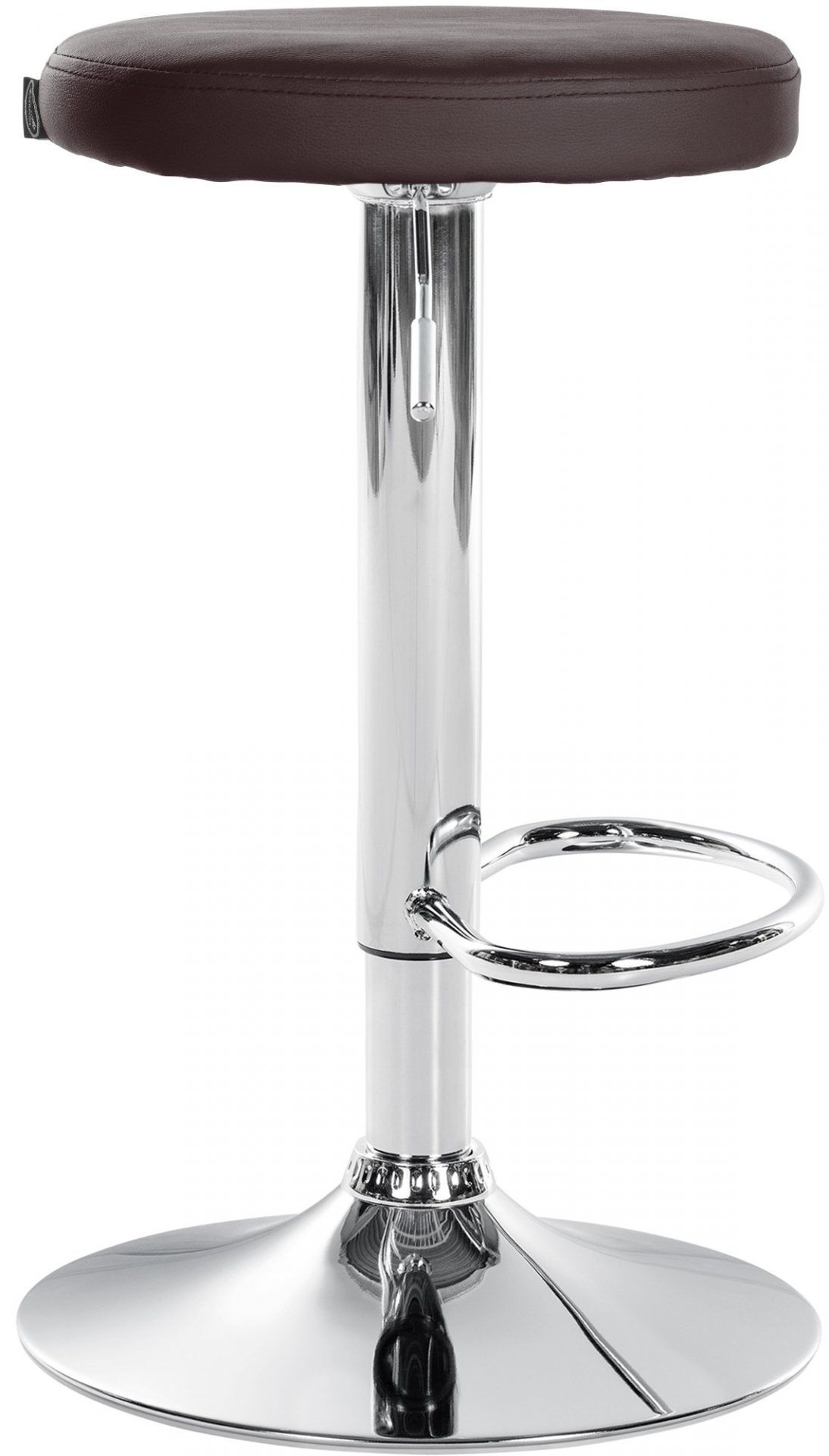 Barhocker Ponte Kunstleder chrom, braun