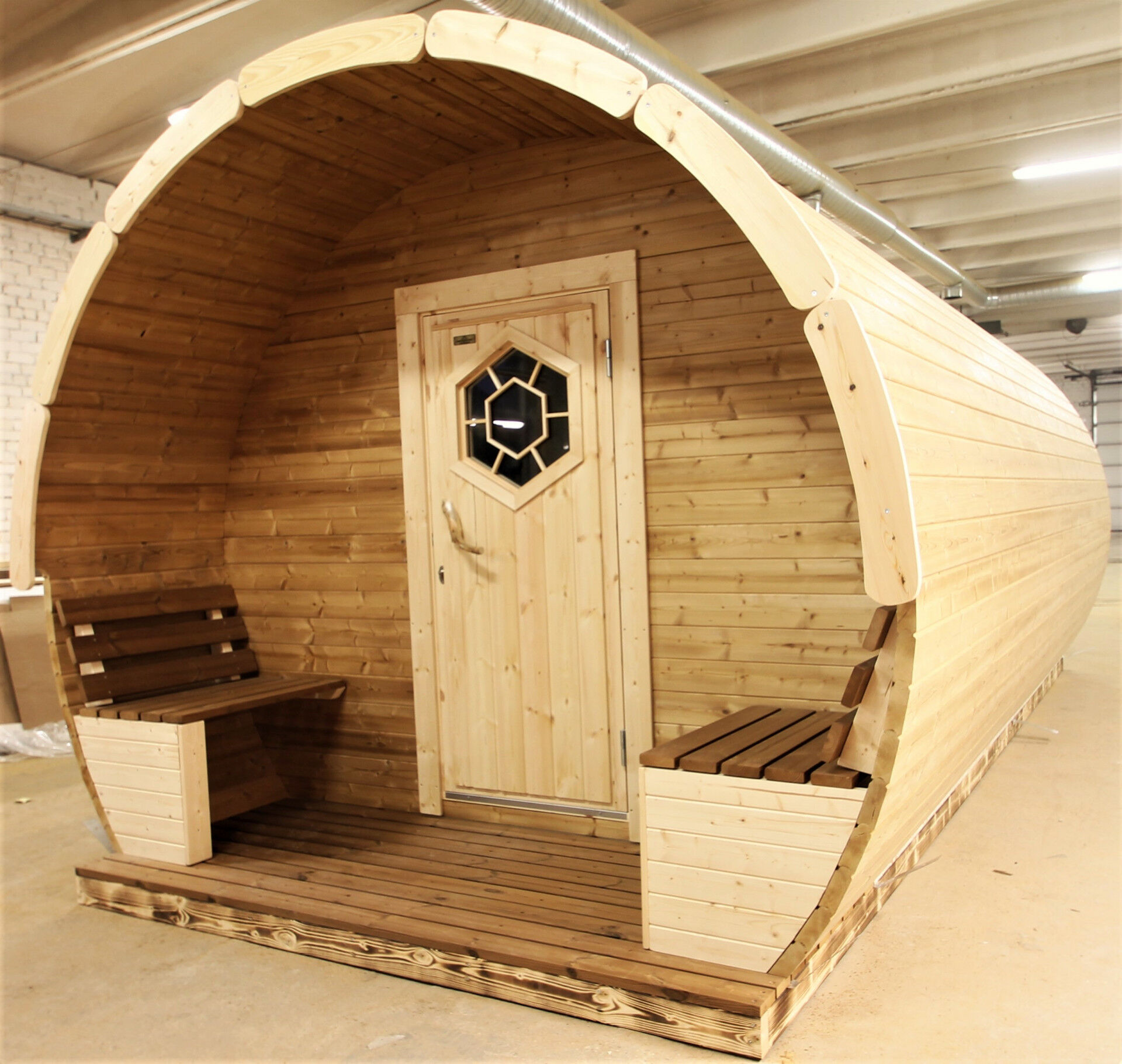 Acrtic Camping Pod Marie 240x580 Thermoholz, Rot