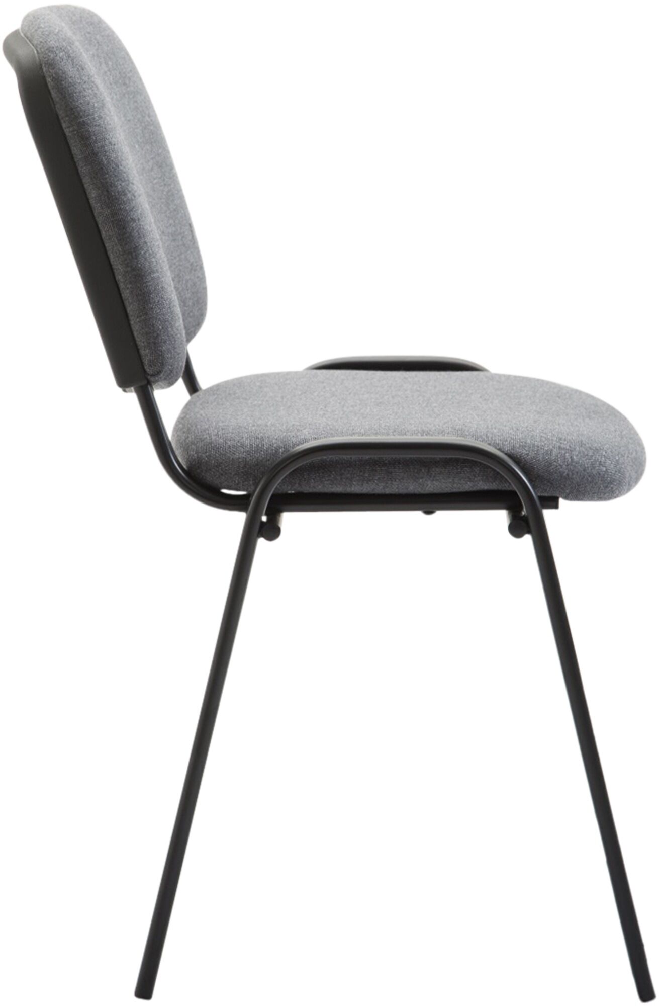 Besucherstuhl Ken V2 Stoff, grau