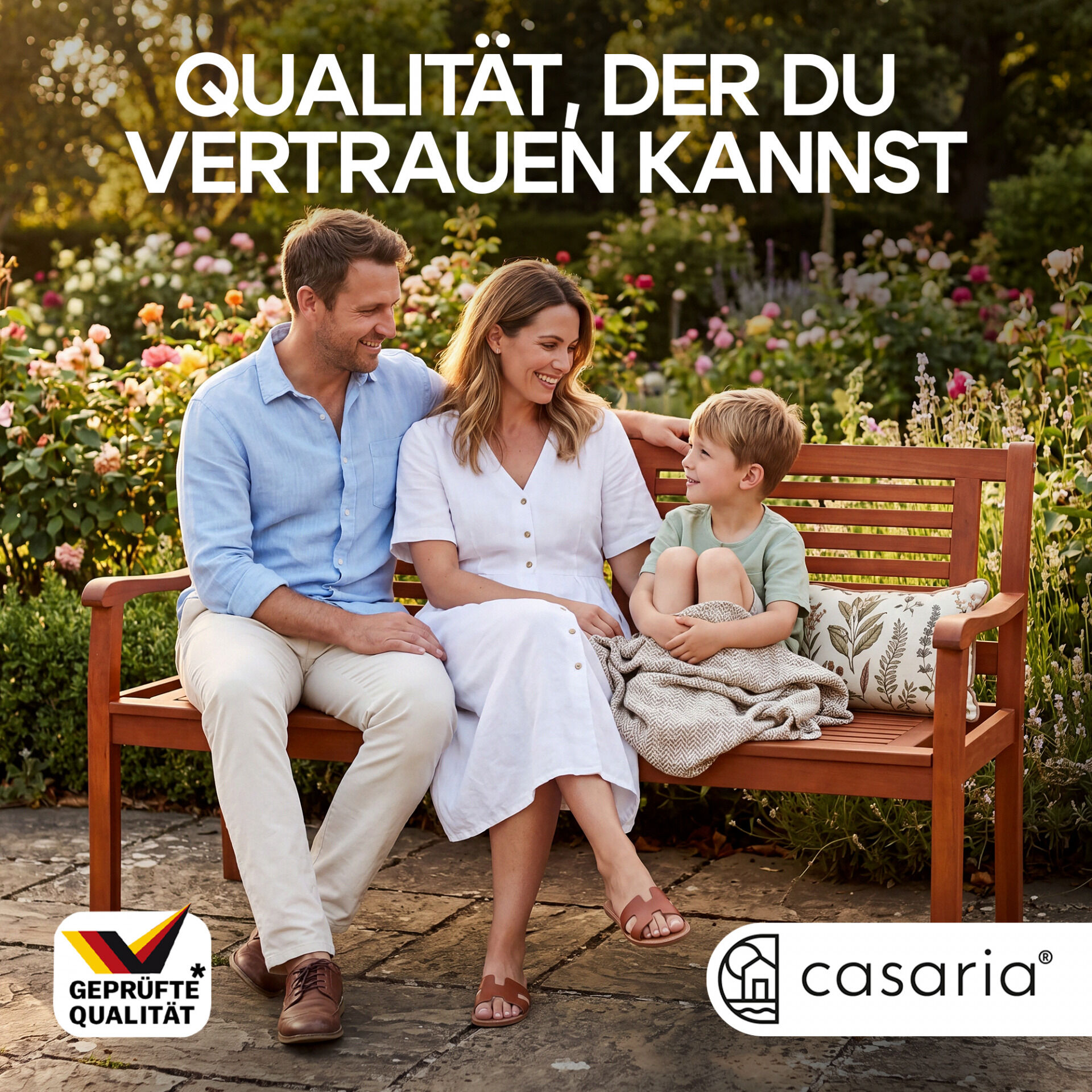 Gartenbank Eukalyptusholz 120x56x88cm FSC®-zertifiziert