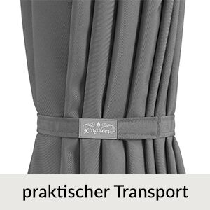 Sonnenschirm Anthrazit Alu Ø300cm UV-Schutz 80+