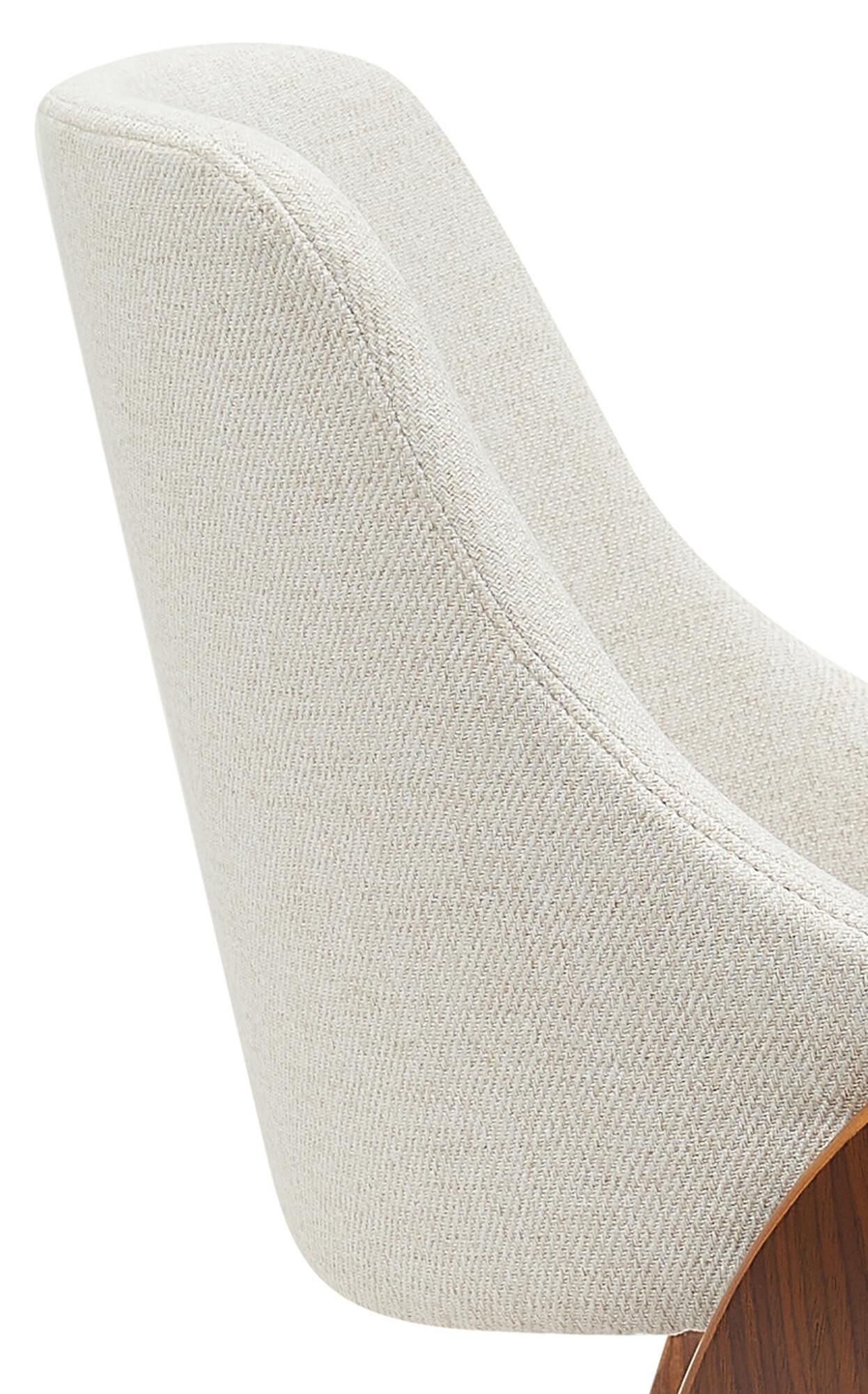 Esszimmerstuhl Vangale Stoff, walnuss/creme