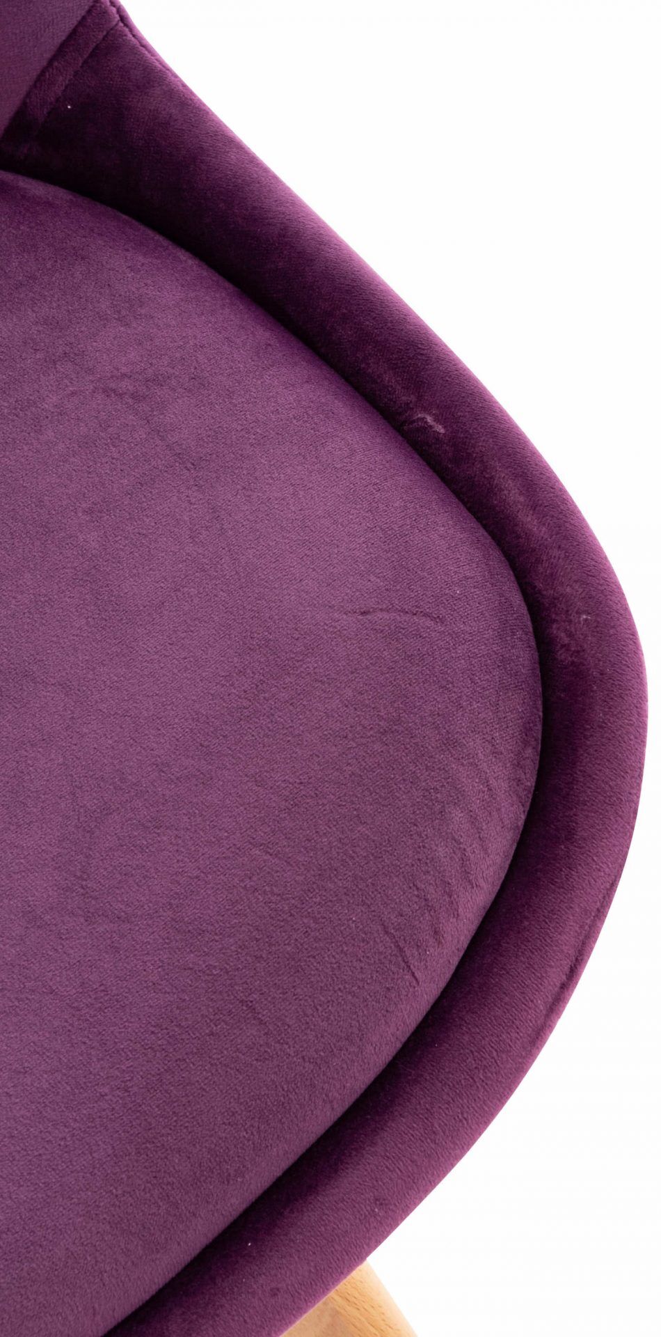 4er Set Stuhl Linares Samt, lila