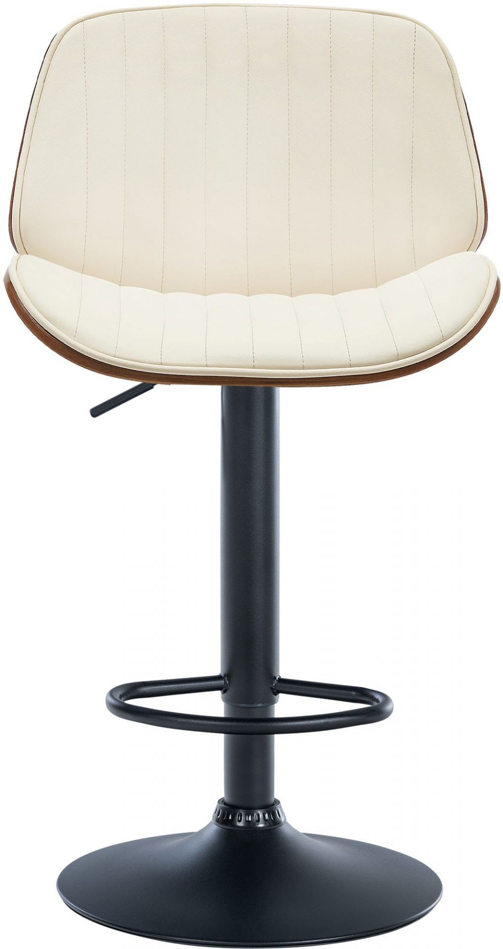 2er Set Barhocker Nova Kunstleder, walnuss/creme