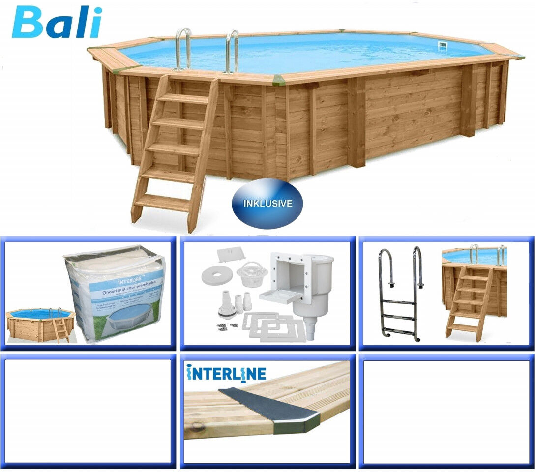 Interline Holzpool Bali 640x400x138 cm