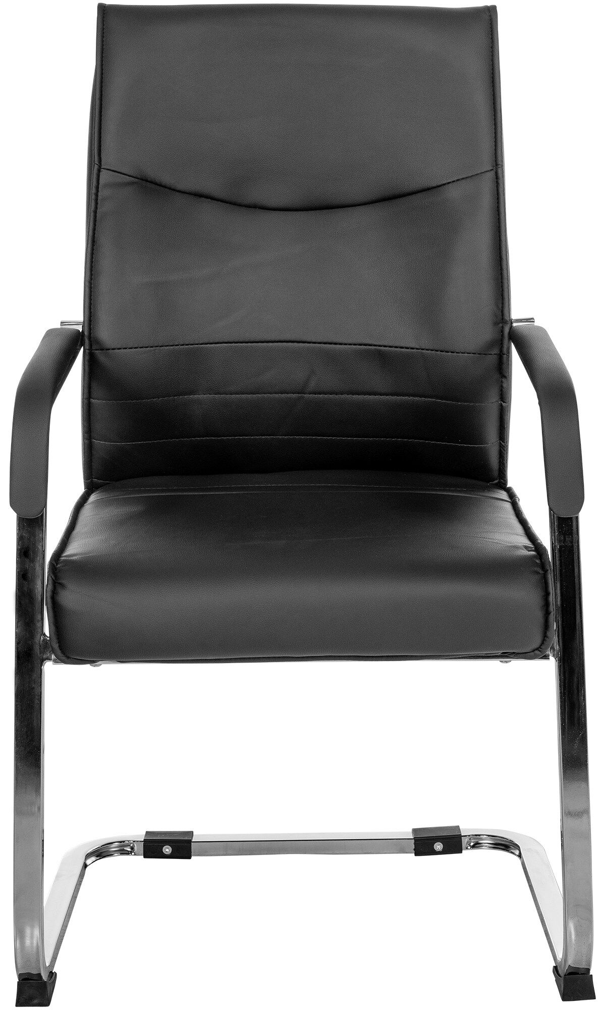 2er Set Besucherstuhl Hobart, schwarz