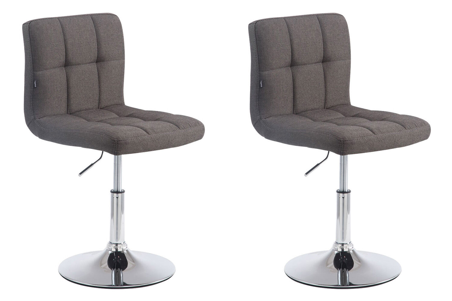 2er Set Lounger Palma V2 Stoff, dunkelgrau