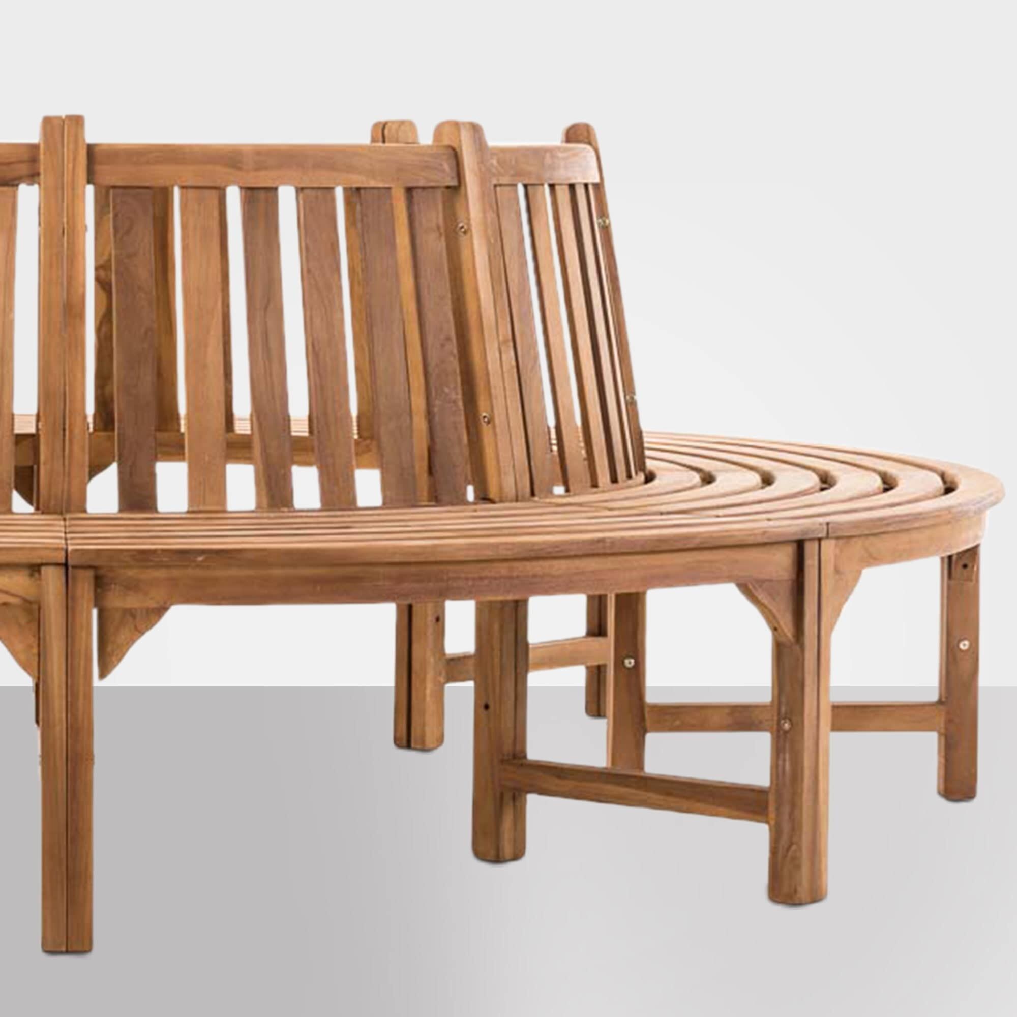 Baumbank Novum rund 250 cm, teak
