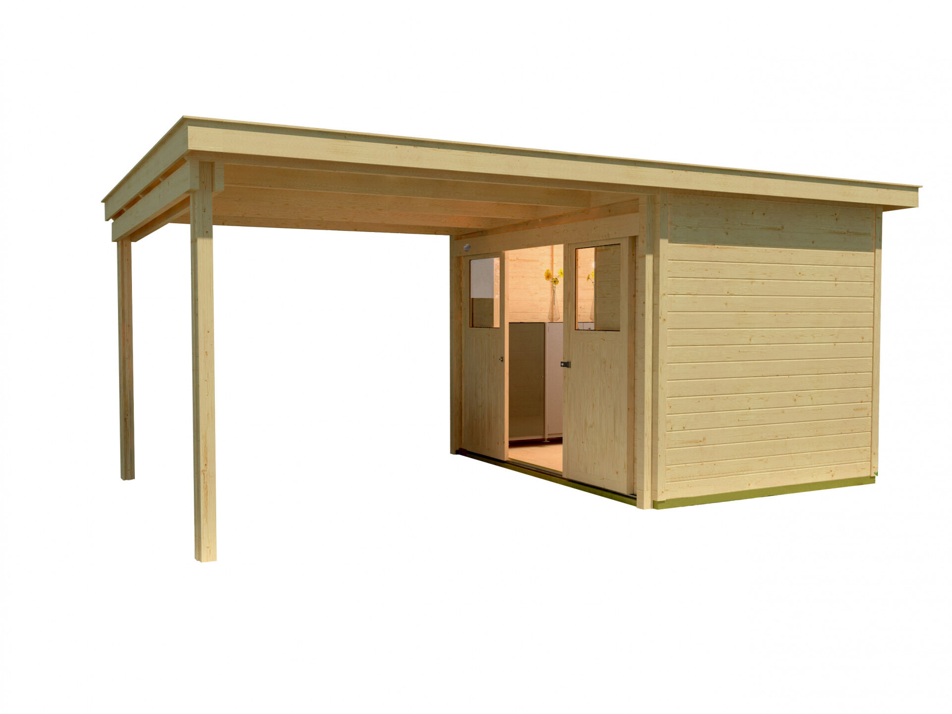 weka Lounge-Haus 225 A Gartenhaus 5,3x3,4m