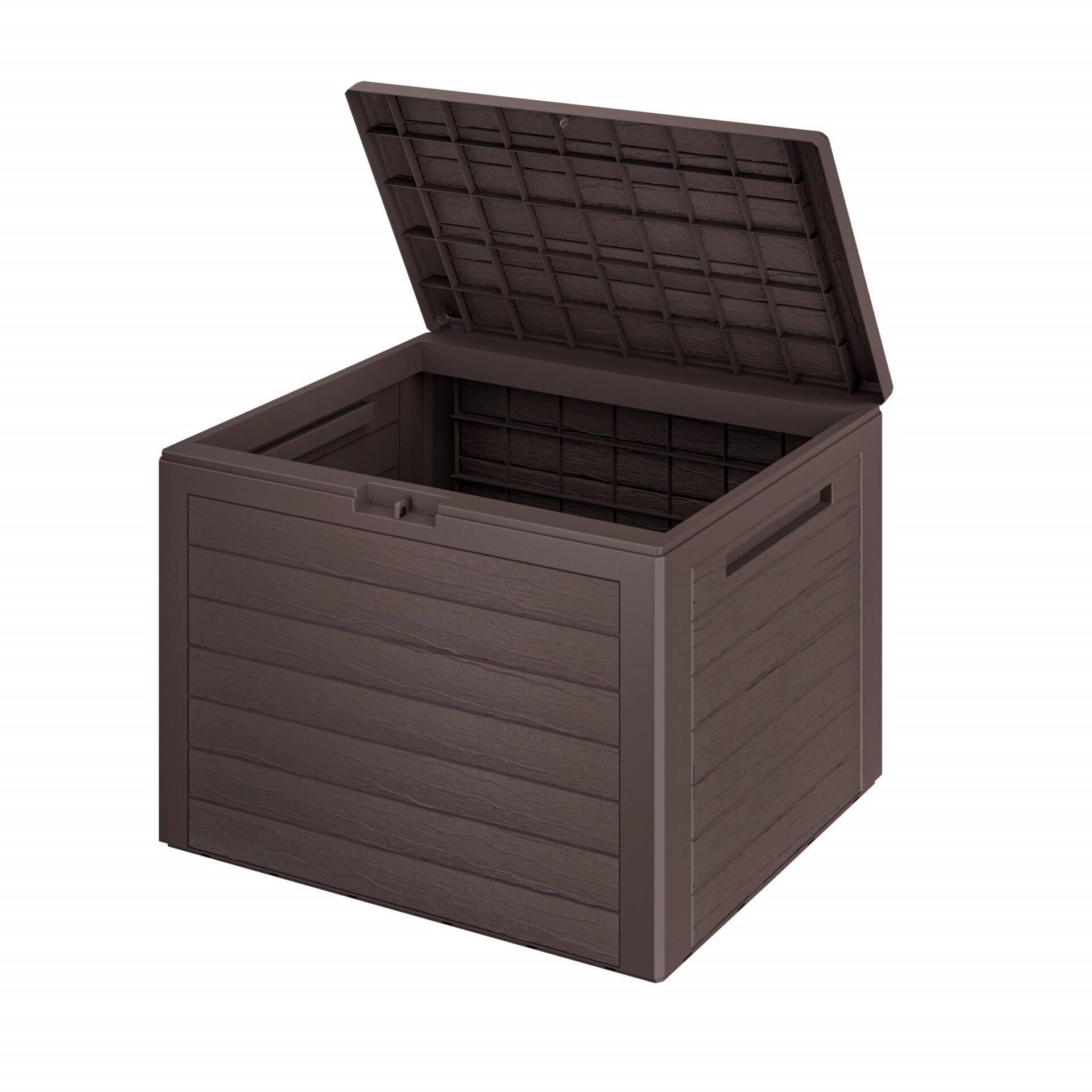 Gartenbox Lille 190L Braun in Holzoptik wetterfest abschließbar