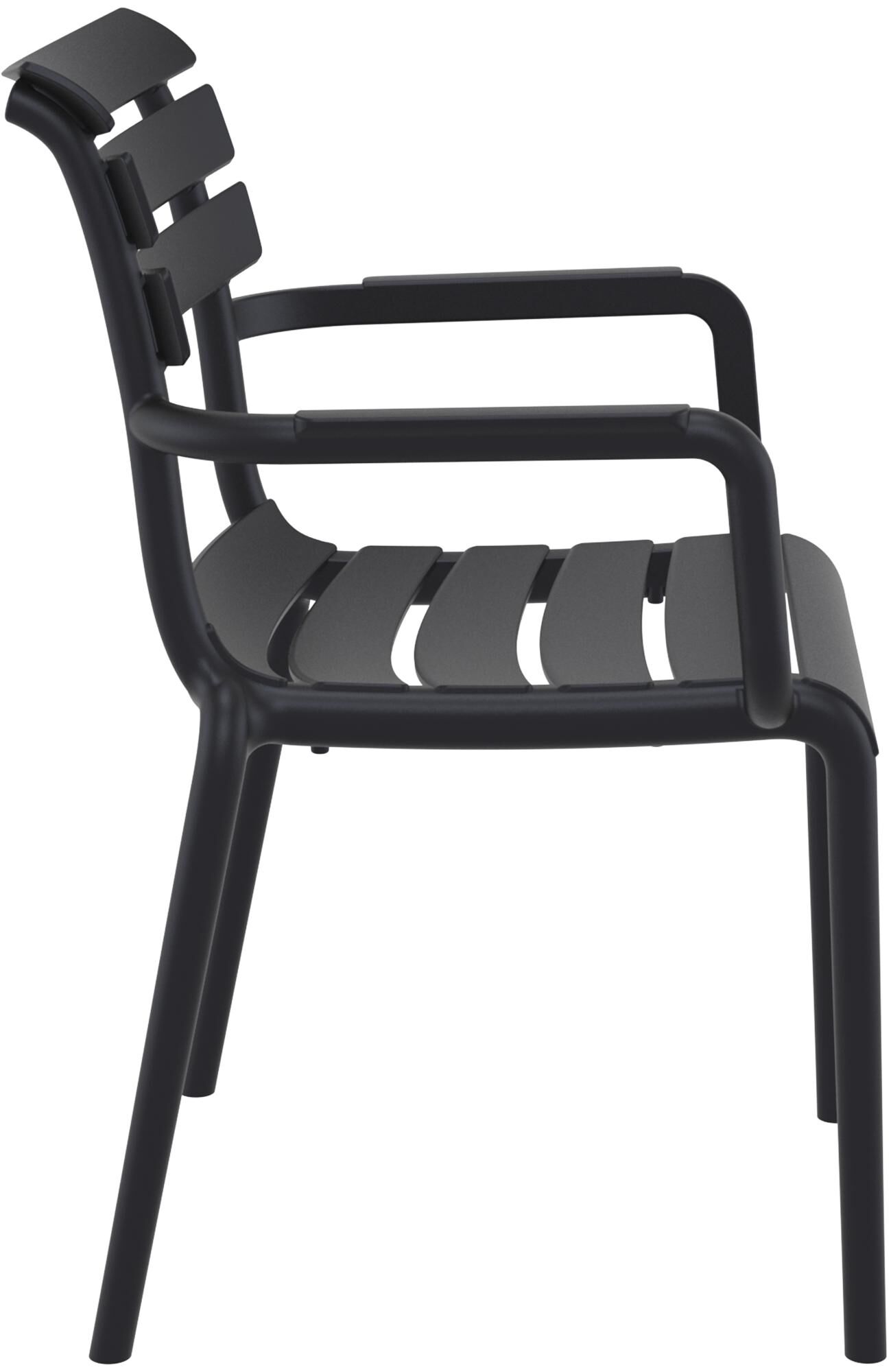 4er Set Stühle Paris, schwarz