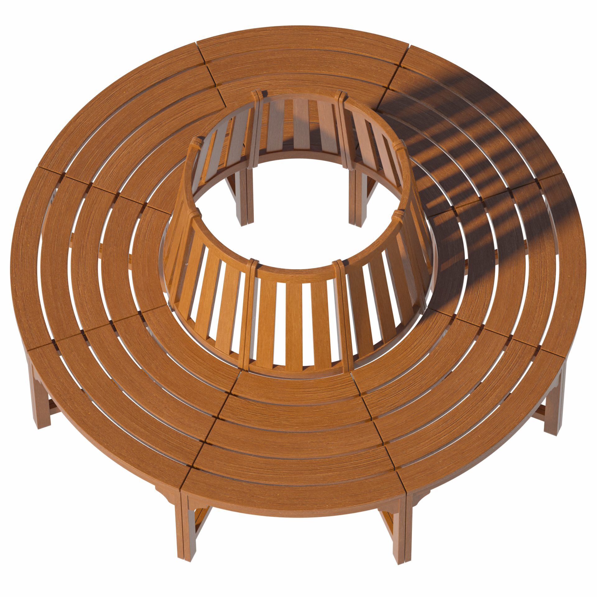 Baumbank Ø160cm Eukalyptusholz FSC® zertifiziert