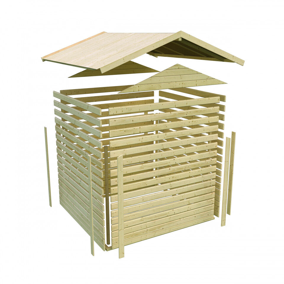 Karibu Gartenhaus Theres 3 terragrau terragrau